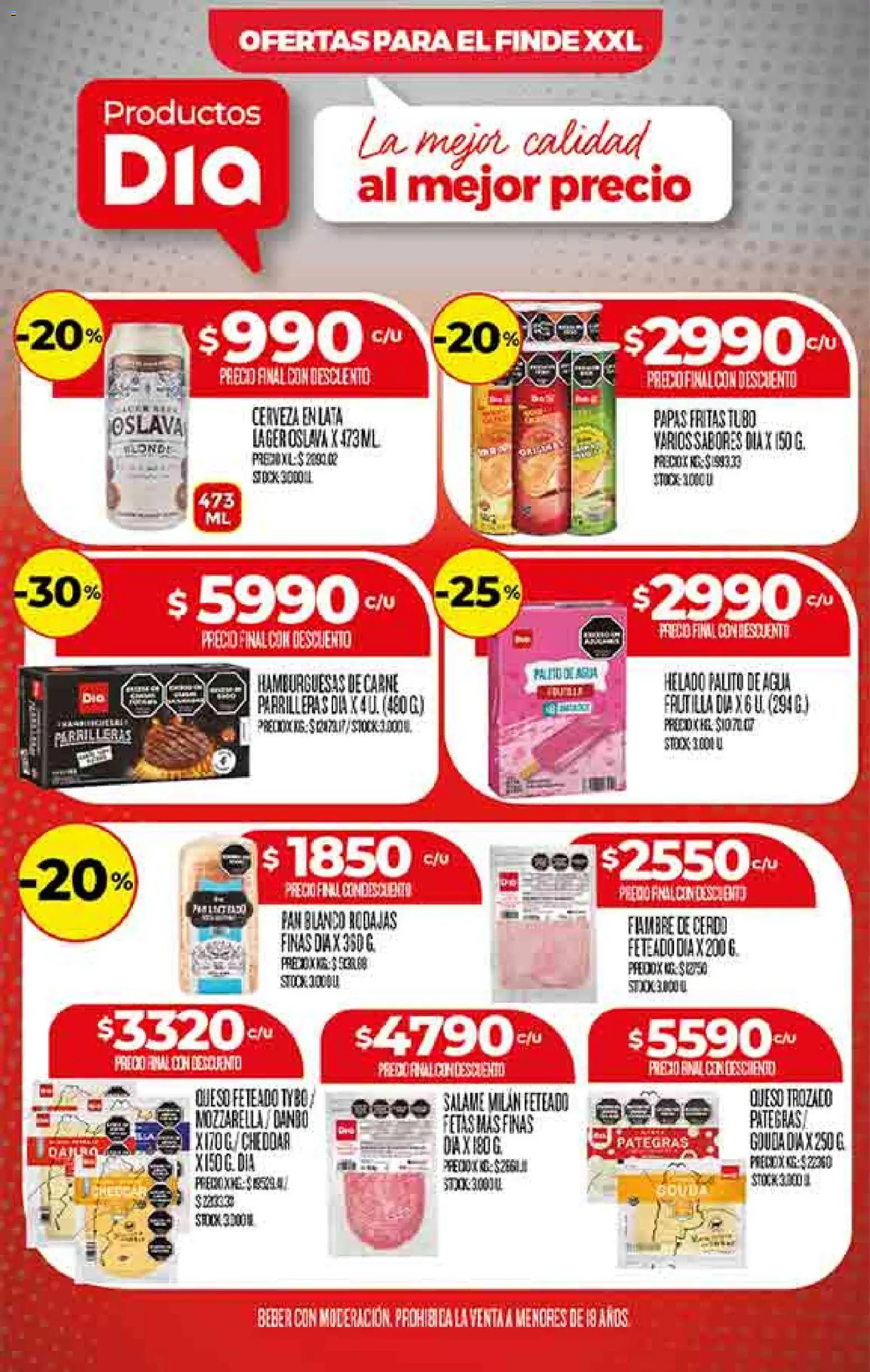 Supermercado DIA Ofertas │ válido desde el 19.11.2025 | Página: 5 | Productos: Helado, Frutilla, Queso, Pan