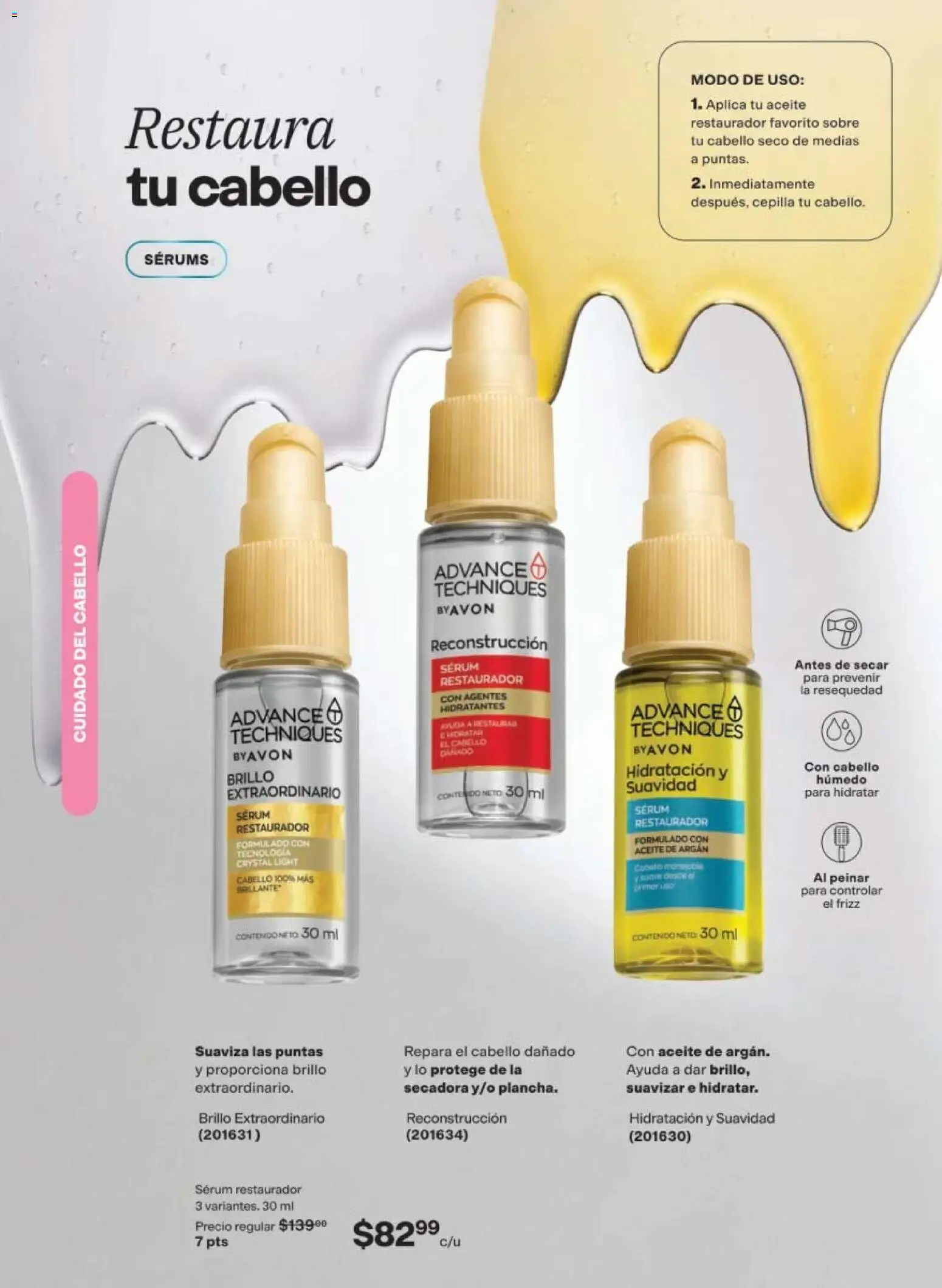 Nuevas ofertas de AVON válidas en toda la República Mexicana desde el 08.05.2026. ¡Encuentra las mejores ofertas en AVON campaña 8 2026! | Página: 179 | Productos: Secadora, Serum, Aceite, Sobre