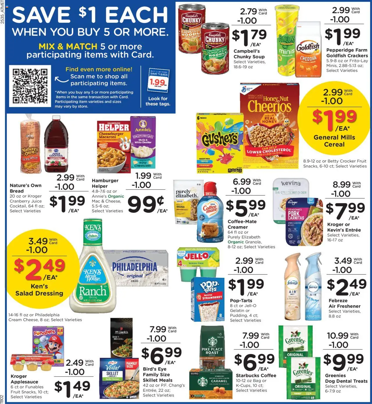 Kroger Weekly Ad - valid from 01.10.2025 | Page: 4 | Products: Toaster, Skillet, Bread, Coffee