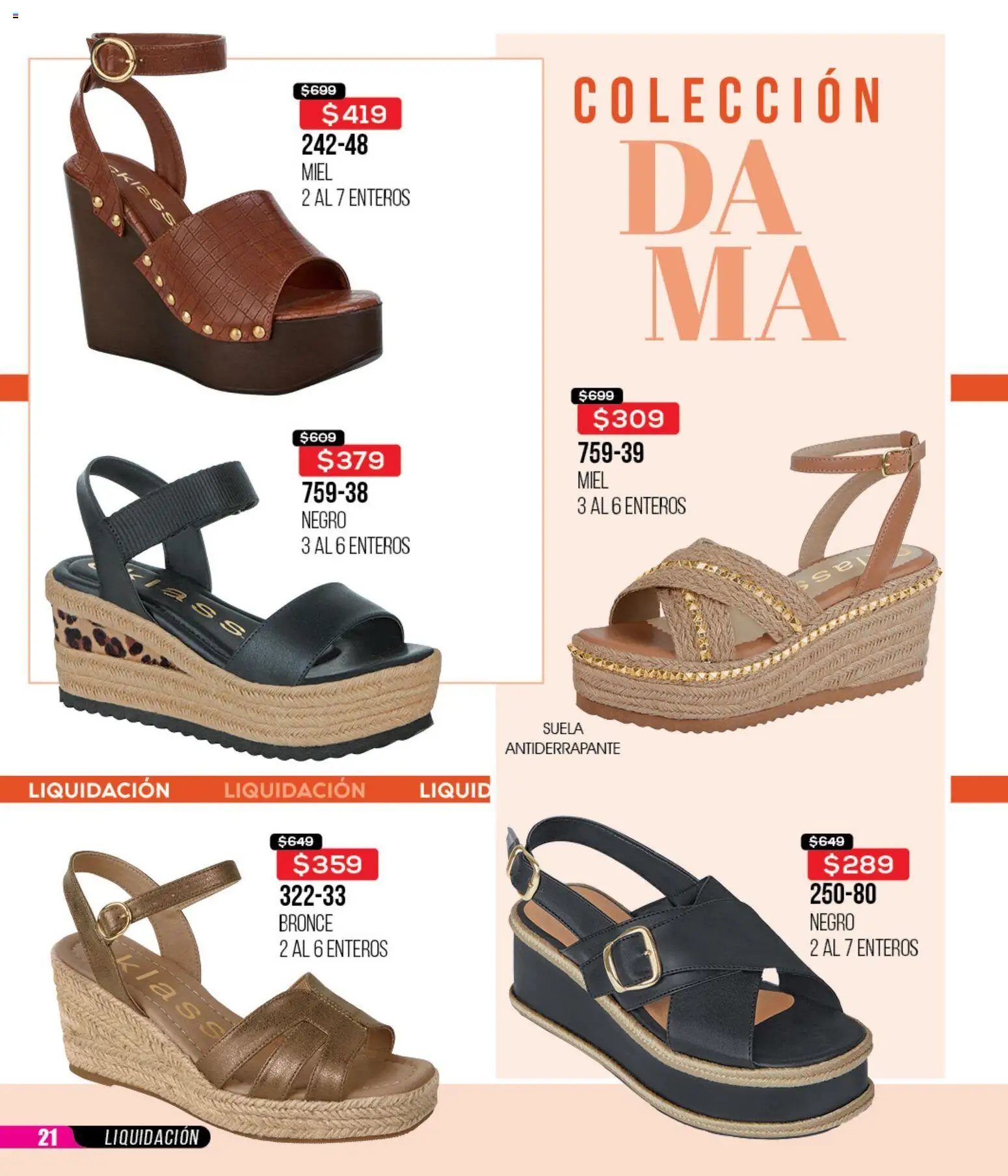 Nuevas ofertas de Cklass válidas en toda la República Mexicana desde el 18.03.2026. ¡Encuentra las mejores ofertas en Cklass catálogo Liquidación total calzado! | Página: 22