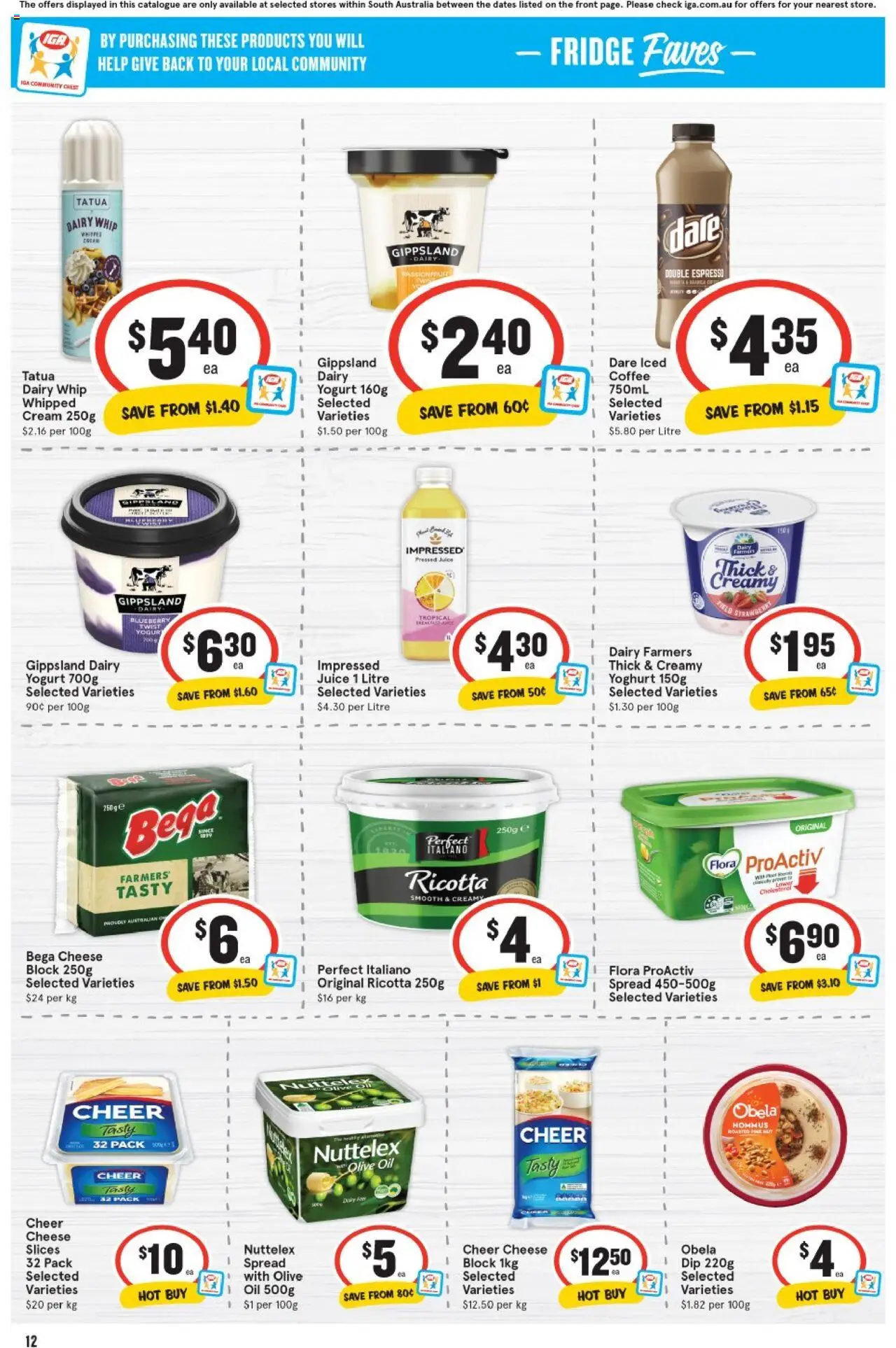 IGA catalogue - valid from 13.08.2025 | Page: 13 | Products: Dairy, Yoghurt, Juice, Olive oil