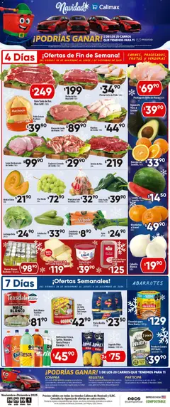 Vista previa de Calimax folleto Mexicali y SLRC, nuevo folleto de la tienda, válido en México a partir del 28.11.2025