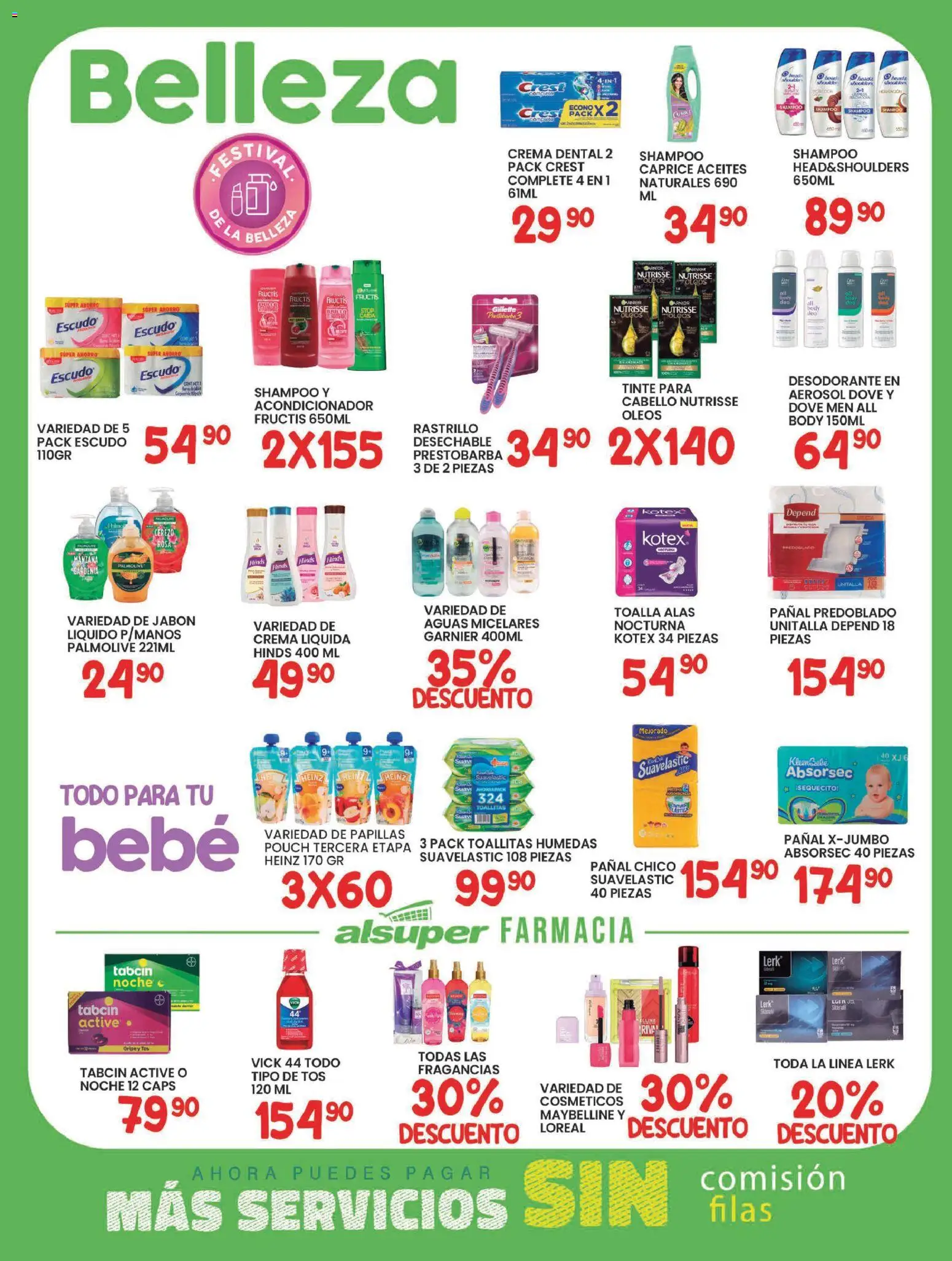 Nuevas ofertas de Alsuper válidas en toda la República Mexicana desde el 13.02.2026. ¡Encuentra las mejores ofertas en Alsuper folleto Chihuahua-Estado! | Página: 4 | Productos: Desodorante, Toallitas húmedas, Toalla, Body