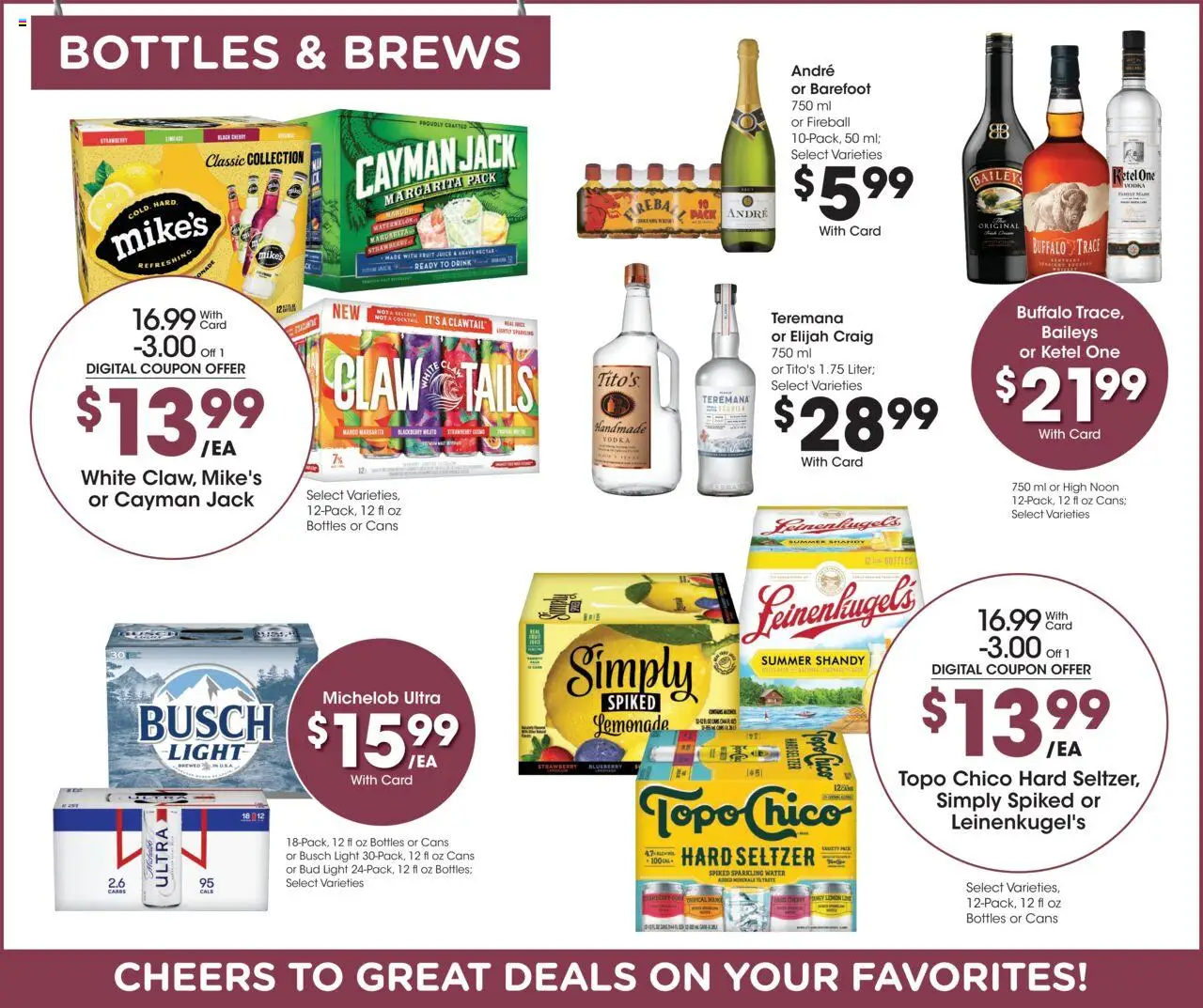 Fry's Food Weekly Ad - valid from 13.08.2025 | Page: 9 | Products: Juice, Vodka, Water, Pc