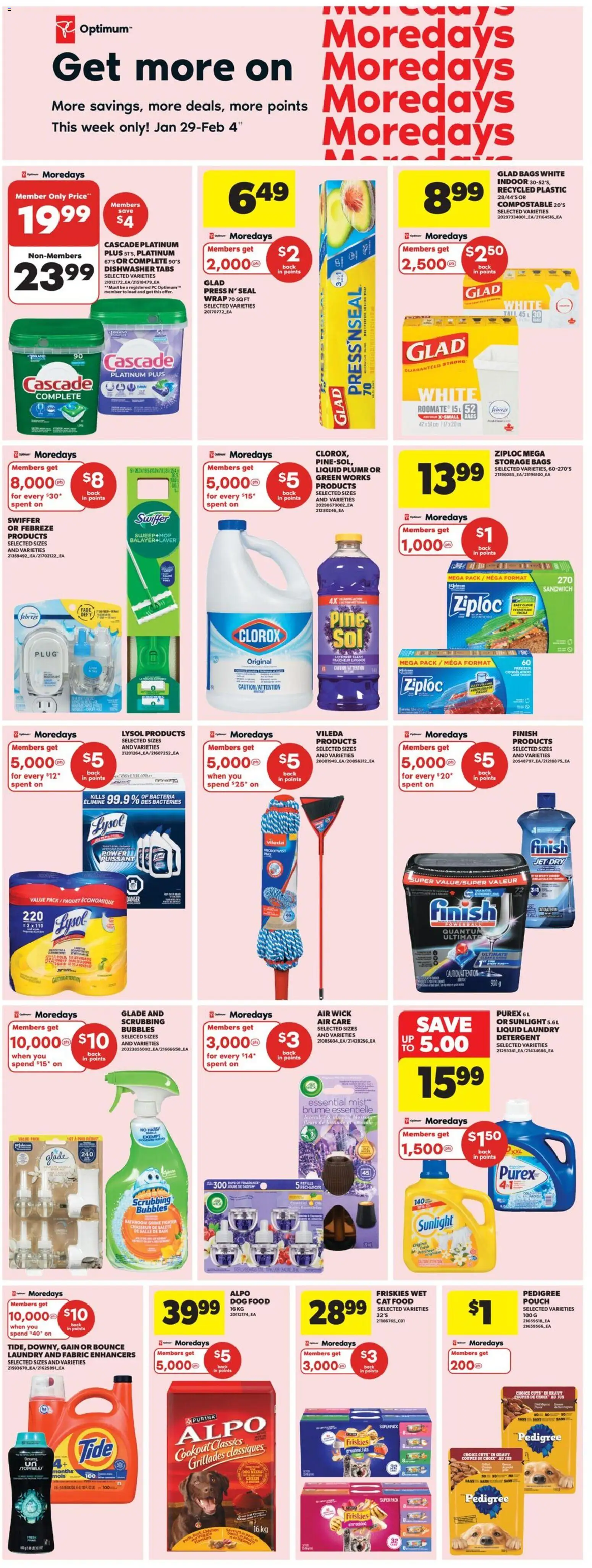 Real Canadian Superstore flyer valid from 29.01.2026 | Page: 12 | Products: PC, Dishwasher, Fragrance, Detergent