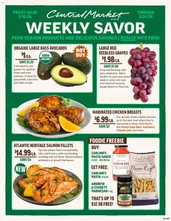 Preview of Central Market weekly ads valid from 18.02.2026
