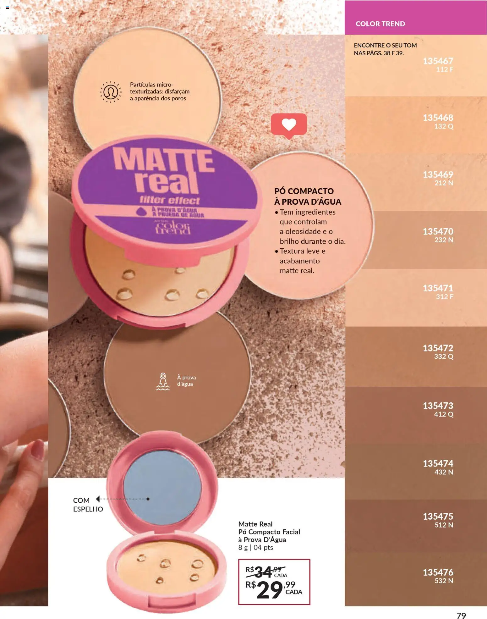 Avon Folheto - válido de 15.01.2026 | Página: 79 | Produtos: Pó compacto, Pó, Espelho