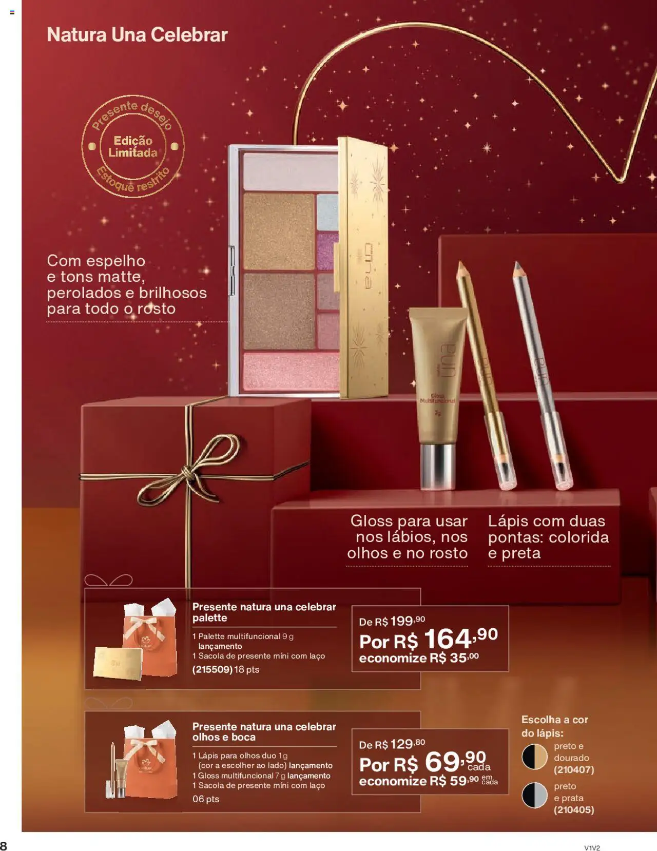 Natura Folheto - válido de 01.10.2025 | Página: 8 | Produtos: Multifuncional, Lápis, Espelho