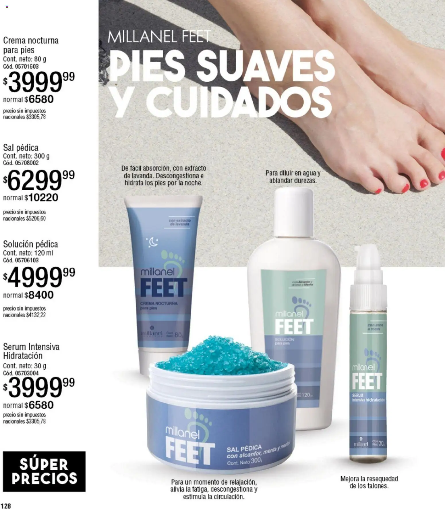 Millanel - Catálogo │ válido desde el 05.01.2026 | Página: 128 | Productos: Serum, Sal, Agua, Crema