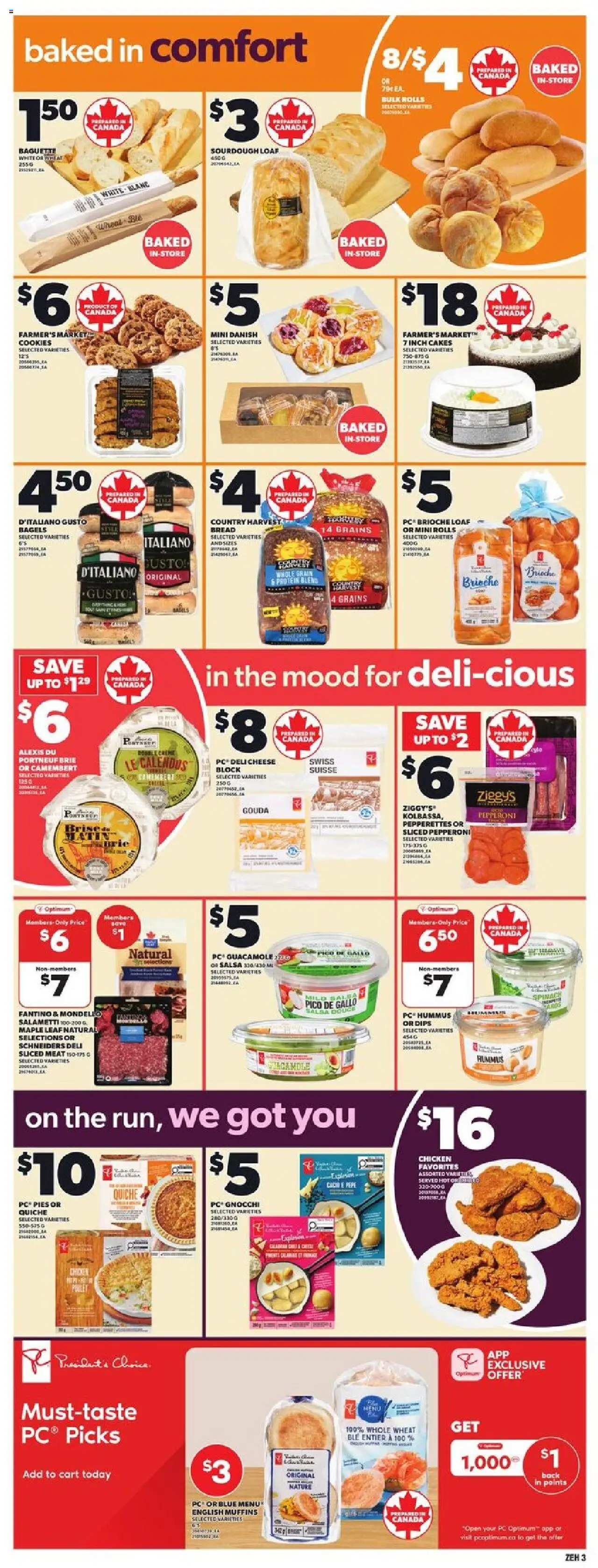 Zehrs flyer valid from 25.09.2025 | Page: 6 | Products: Cookies, PC, Cheese, Bread