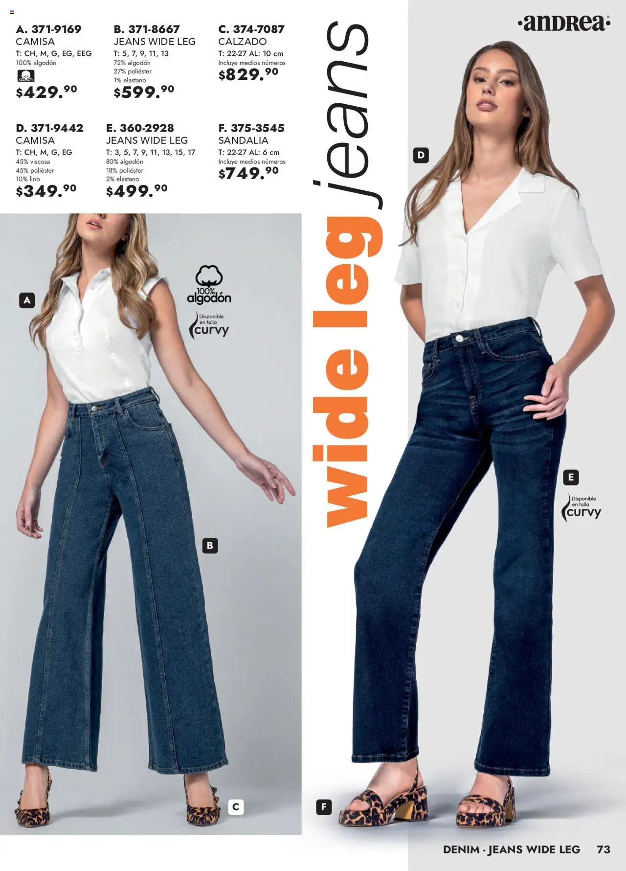 Nuevas ofertas de Andrea válidas en toda la República Mexicana desde el 25.05.2025. ¡Encuentra las mejores ofertas en Andrea - Catálogo Vestir Exterior! | Página: 73 | Productos: Camisa, Algodón