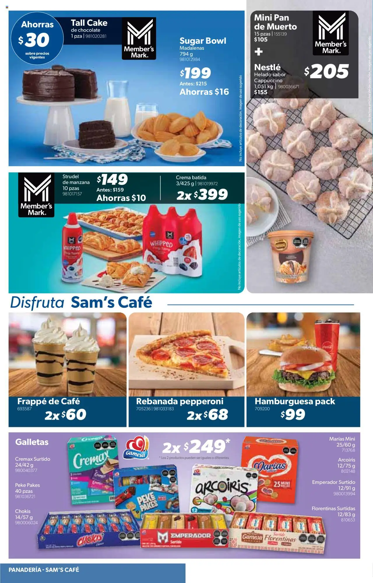 Nuevas ofertas de Sam's Club válidas en toda la República Mexicana desde el 07.08.2025. ¡Encuentra las mejores ofertas en Sam's Club - Catálogo Productos Especiales! | Página: 12 | Productos: Crema, Manzana, Panadería, Sobre