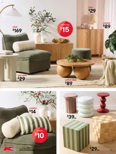 Kmart catalogue - valid from 24.07.2025 | Page: 6 | Products: Chair, Cushion, Lamp, Coffee