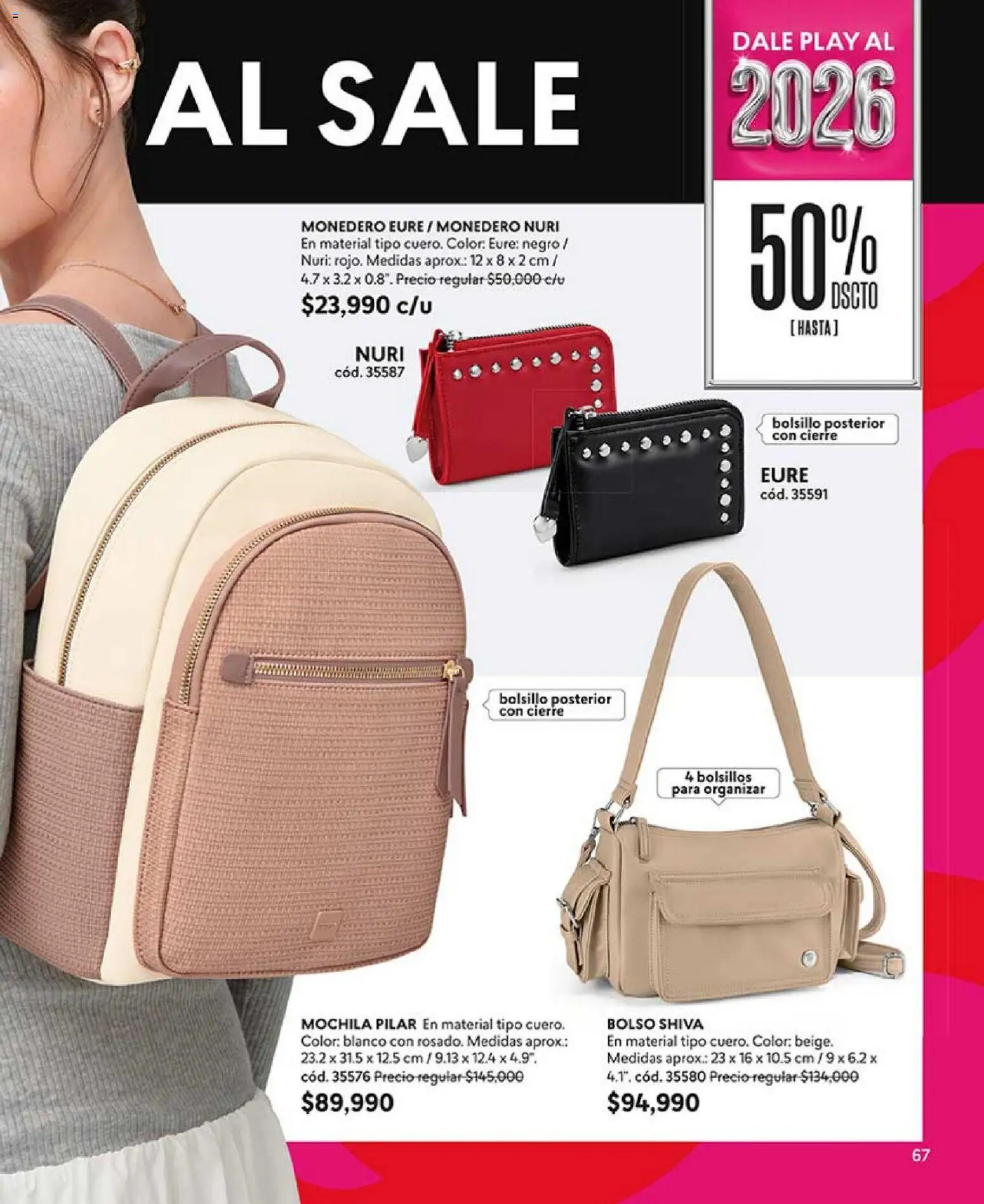 CyZone revista - valida desde el 01.01.2026 | Página: 67 | Productos: Bolso, Mochila, Monedero