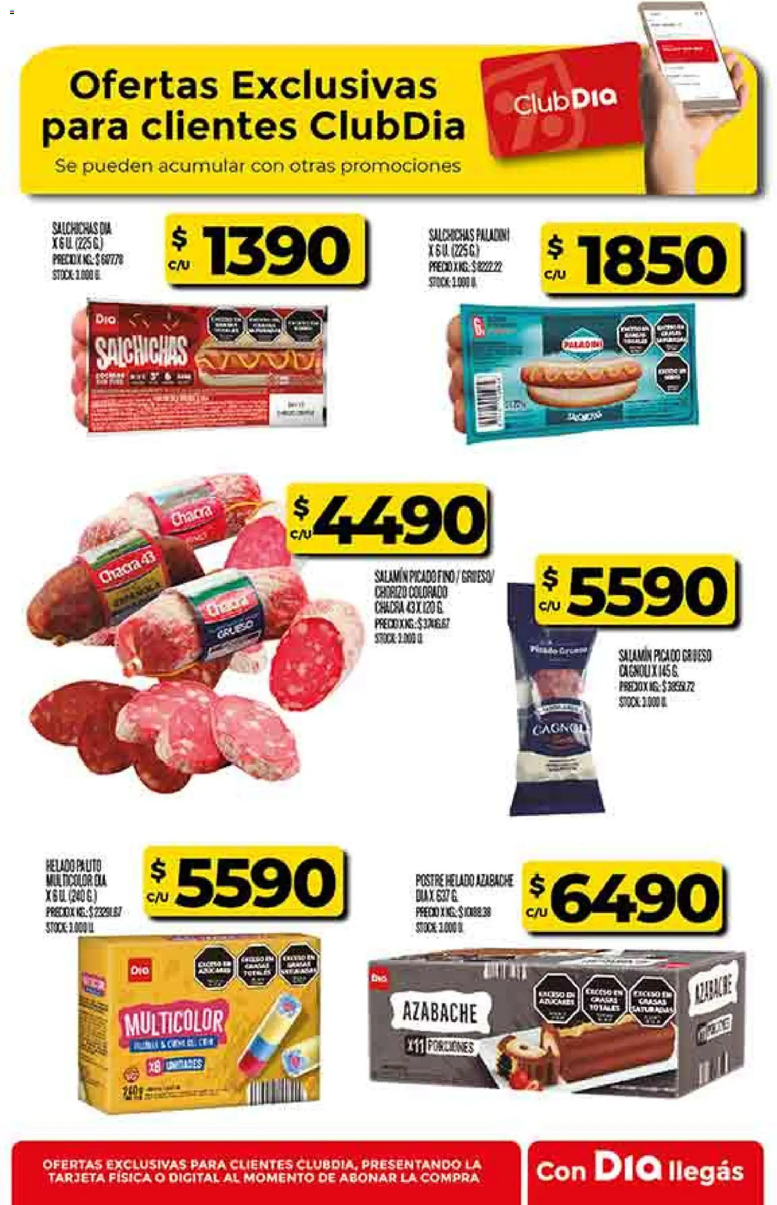Supermercado DIA Ofertas │ válido desde el 19.11.2025 | Página: 49 | Productos: Helado, Chorizo