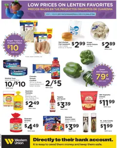 Preview of Smith's weekly ads valid from 25.03.2026 | Page: 14 | Products: Cheese, Water, Sauce, Bag