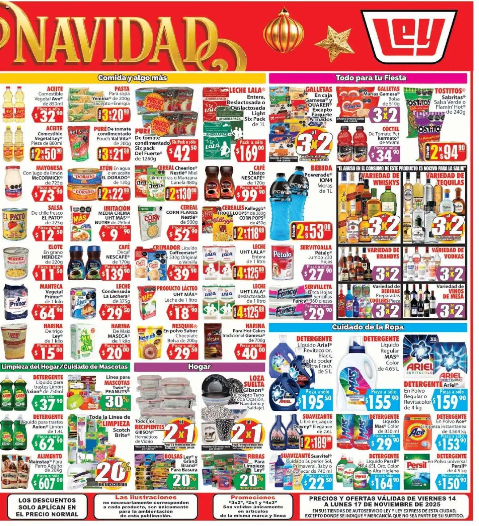 Nuevas ofertas de Casa Ley válidas en toda la República Mexicana desde el 14.11.2025. ¡Encuentra las mejores ofertas en Casa Ley folleto Comarca! | Página: 3 | Productos: Café, Pure de Tomate, Ropa, Caja