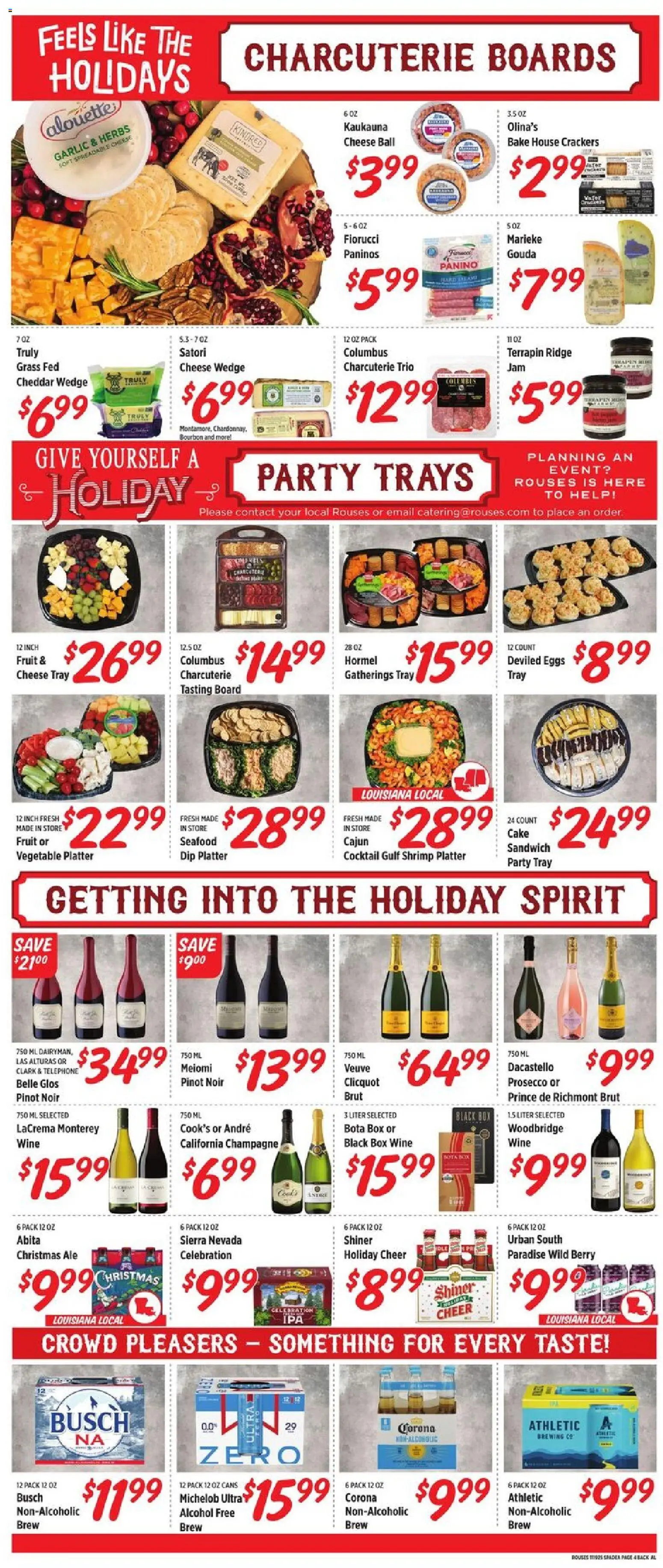 Rouses Weekly Ad - AL - valid from 19.11.2025 | Page: 9 | Products: Cheese, Bourbon, Seafood, Telephone