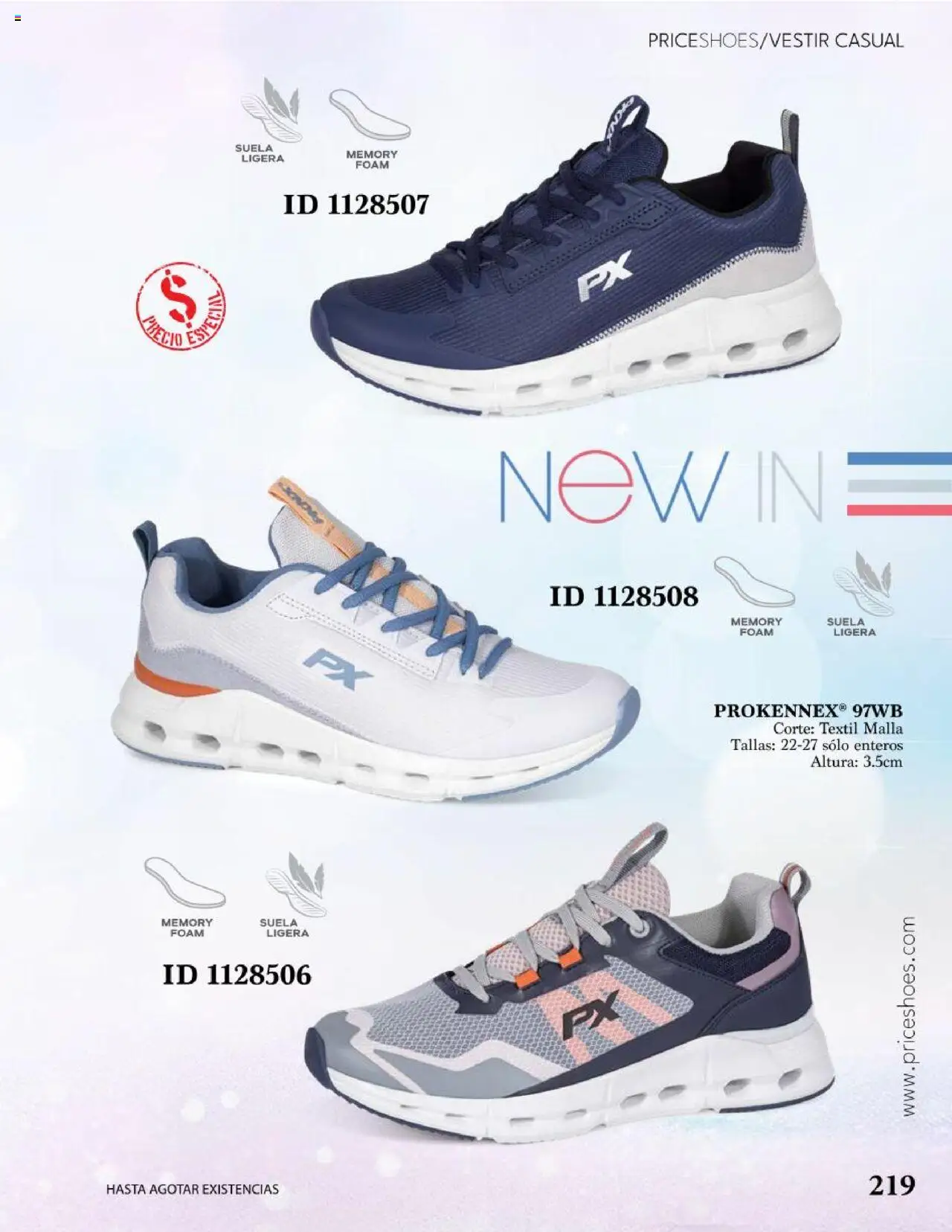 Nuevas ofertas de Price Shoes válidas en toda la República Mexicana desde el 05.08.2024. ¡Encuentra las mejores ofertas en Price Shoes catálogo Vestir Casual ! | Página: 219 | Productos: Malla