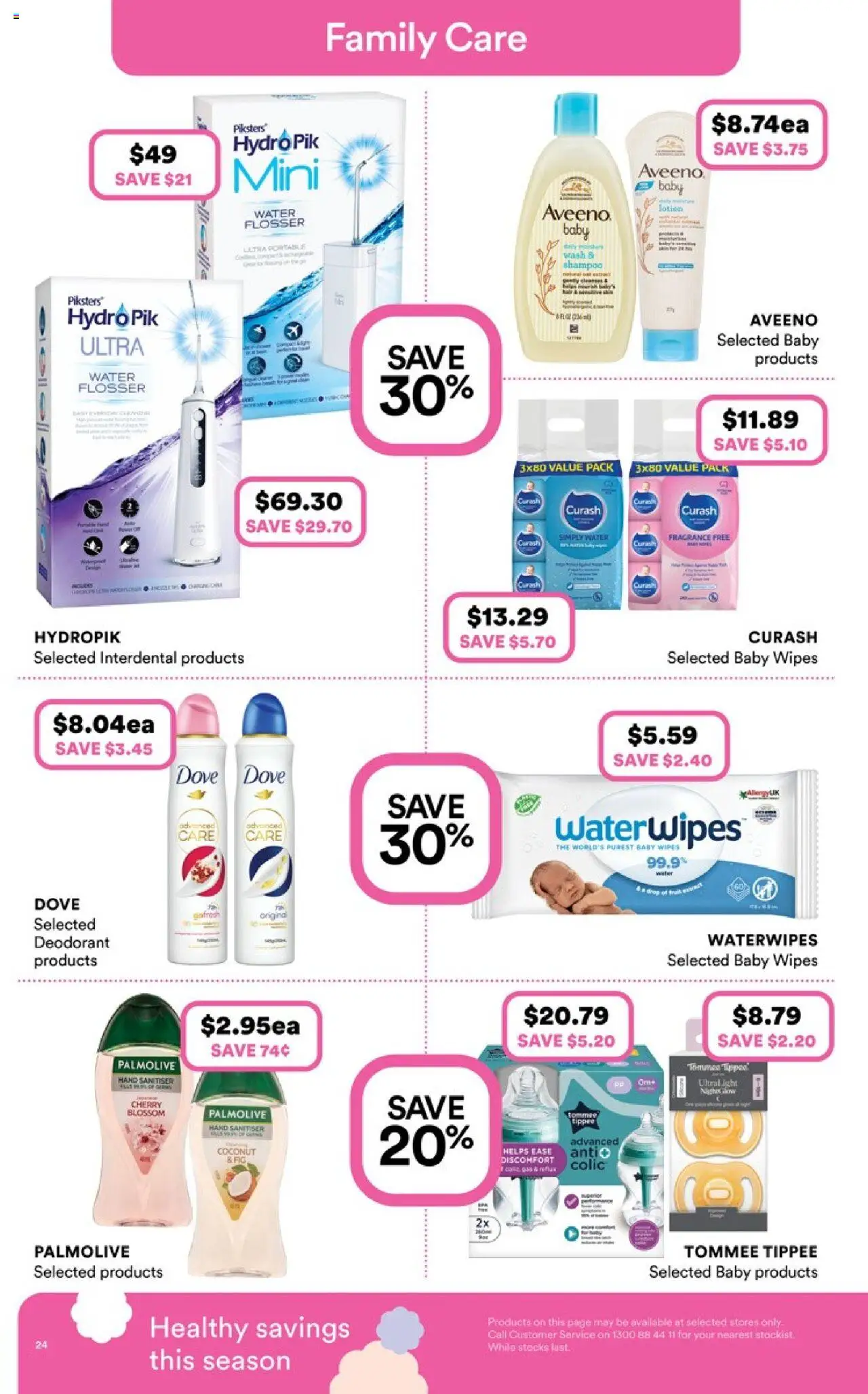 Priceline Pharmacy catalogue - valid from 25.09.2025 | Page: 24 | Products: Shampoo, Water, Hand sanitiser, Portable