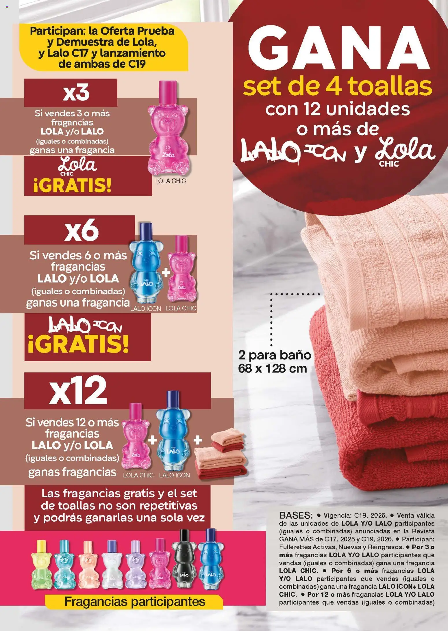 Nuevas ofertas de Fuller válidas en toda la República Mexicana desde el 24.12.2025. ¡Encuentra las mejores ofertas en Fuller Revista Gana Más C19! | Página: 4 | Productos: Toallas, Baño, Fragancia