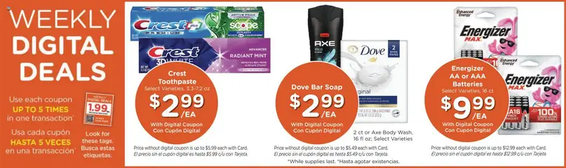 Preview of Ralphs weekly ads valid from 17.12.2025 | Page: 3 | Products: Axe, Soap, Toothpaste, Bar Soap