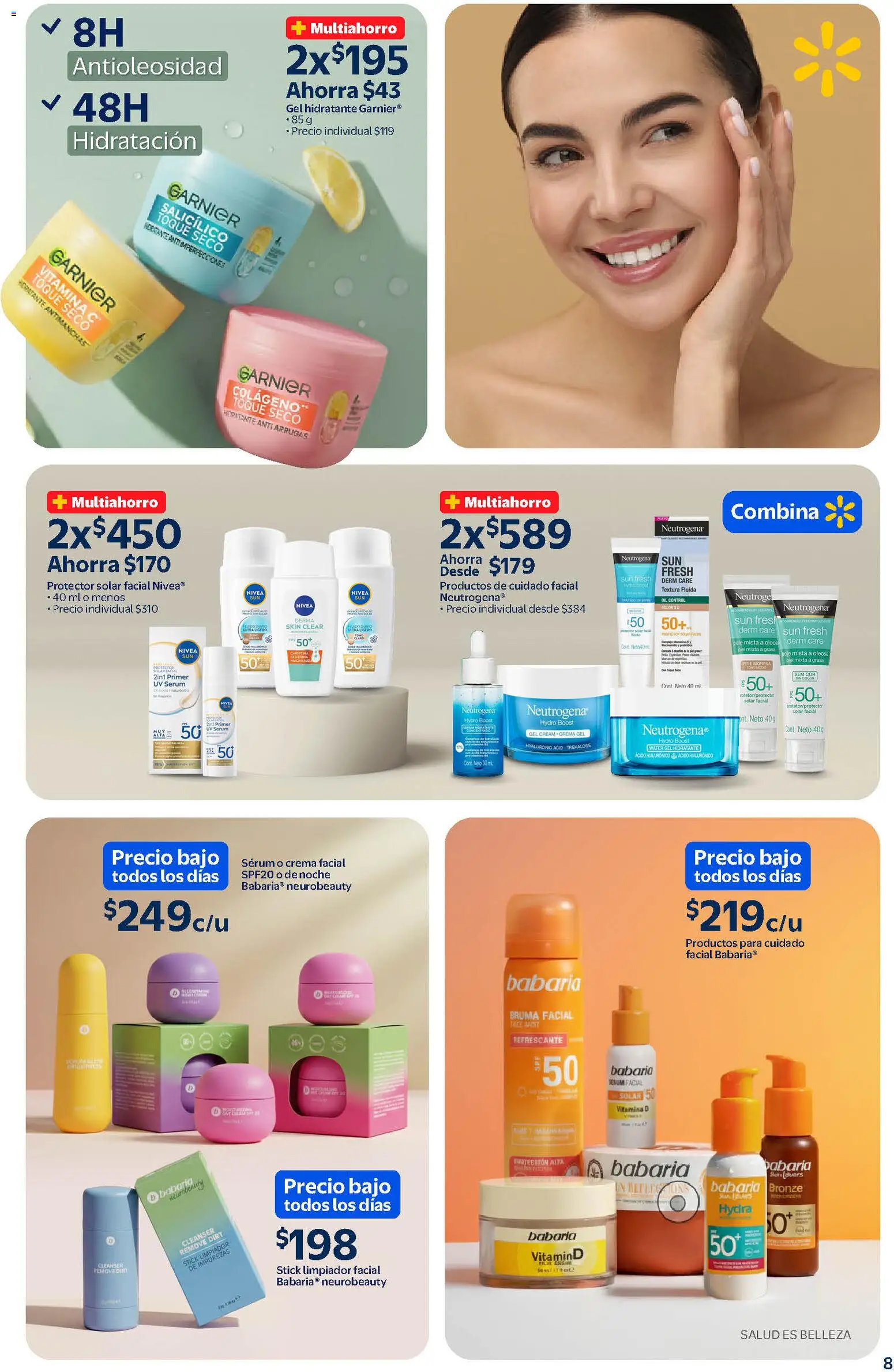 Nuevas ofertas de Walmart válidas en toda la República Mexicana desde el 11.02.2026. ¡Encuentra las mejores ofertas en Walmart folleto! | Página: 8 | Productos: Bruma, Limpiador, Limpiador facial, Té