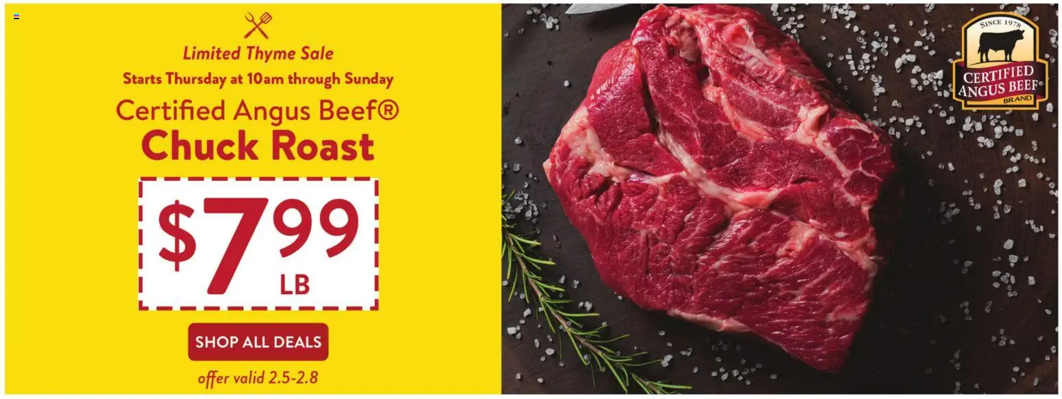 Fresh Thyme Weekly Ad - MN - valid from 04.02.2026 | Page: 1 | Products: Beef