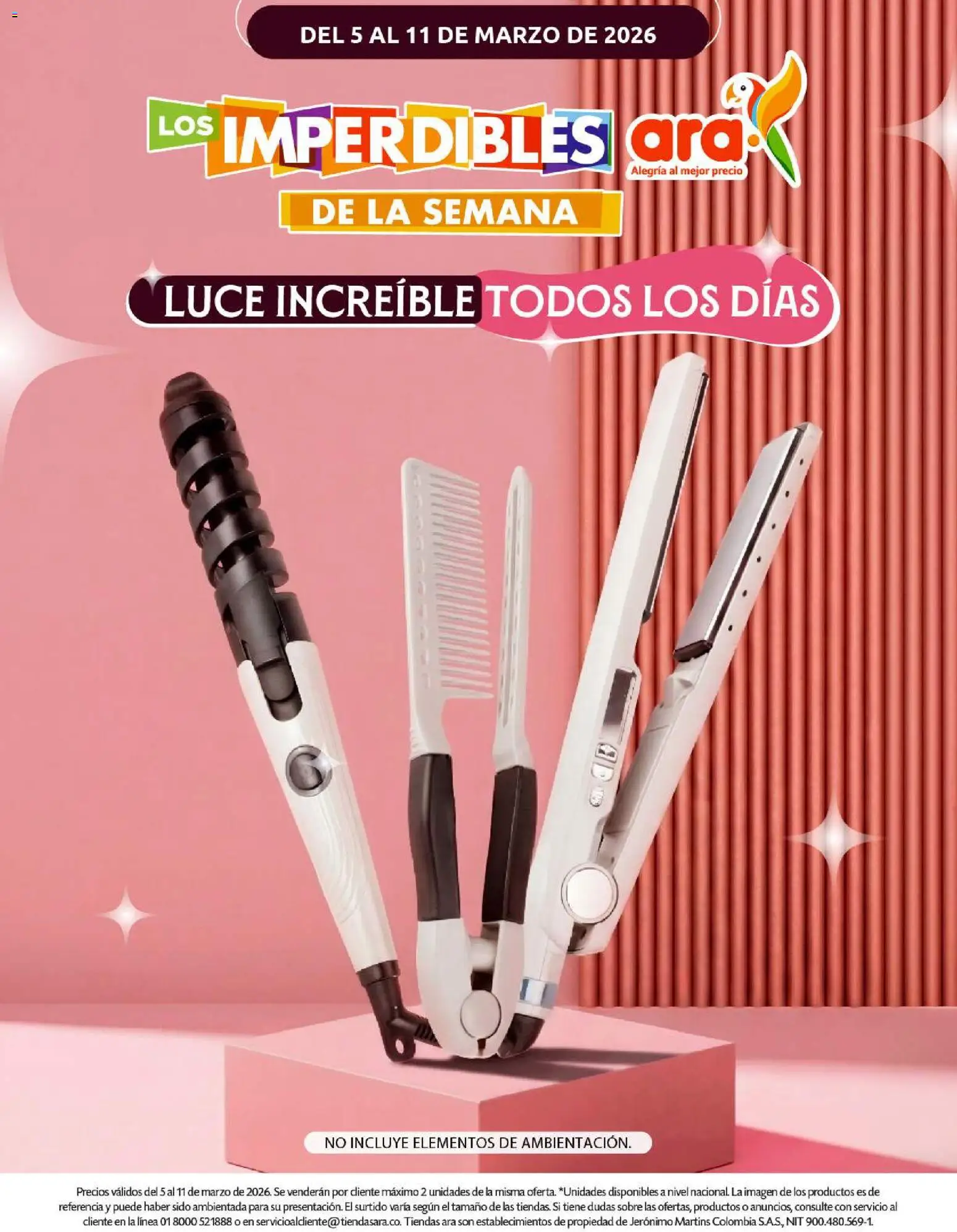 Ara revista - valida desde el 05.03.2026 | Página: 1 | Productos: Sobre