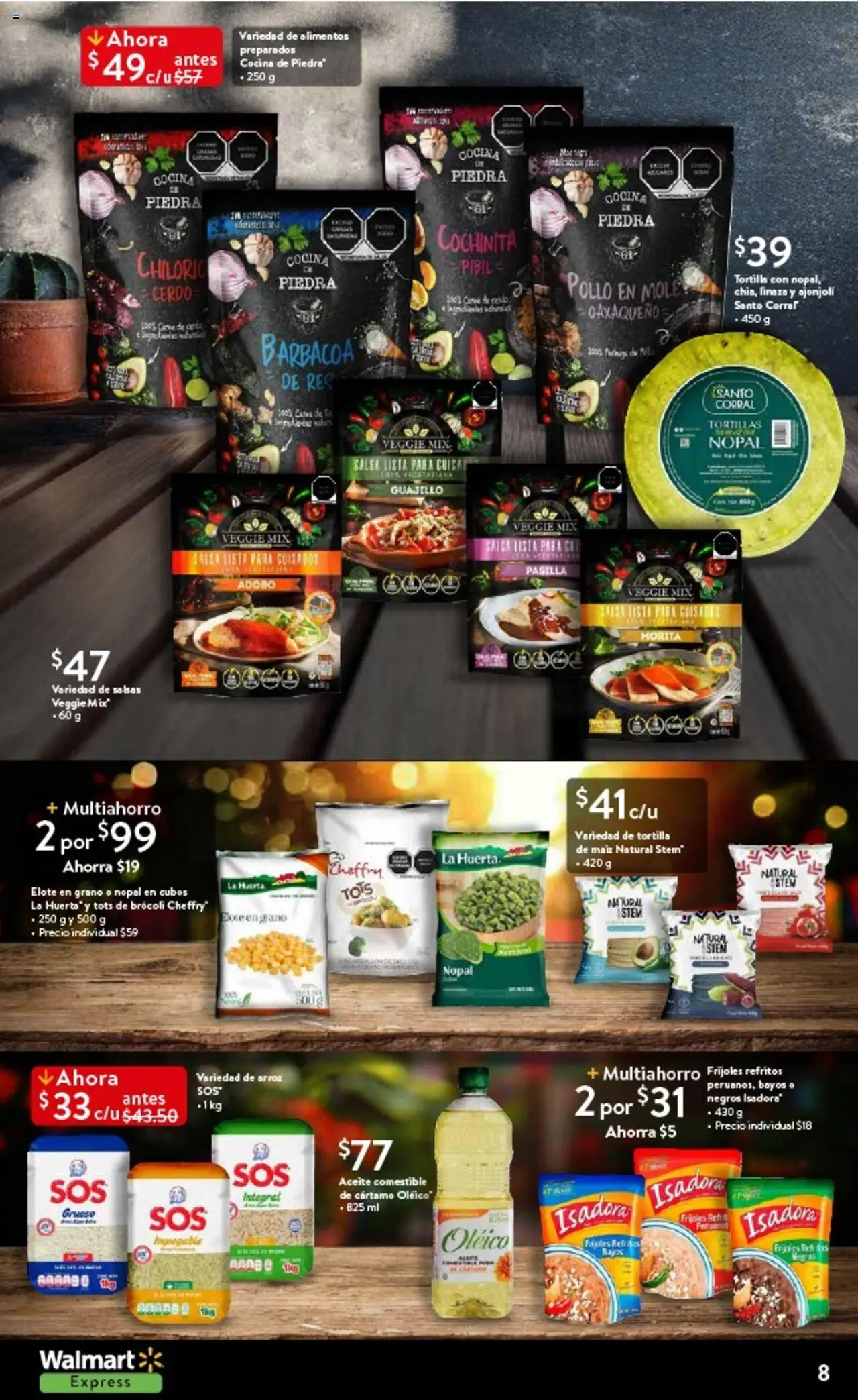Nuevas ofertas de Walmart Express válidas en toda la República Mexicana desde el 03.09.2025. ¡Encuentra las mejores ofertas en Walmart - Folleto Fiestas Patrias! | Página: 8 | Productos: Maíz, Brocoli, Aceite, Arroz