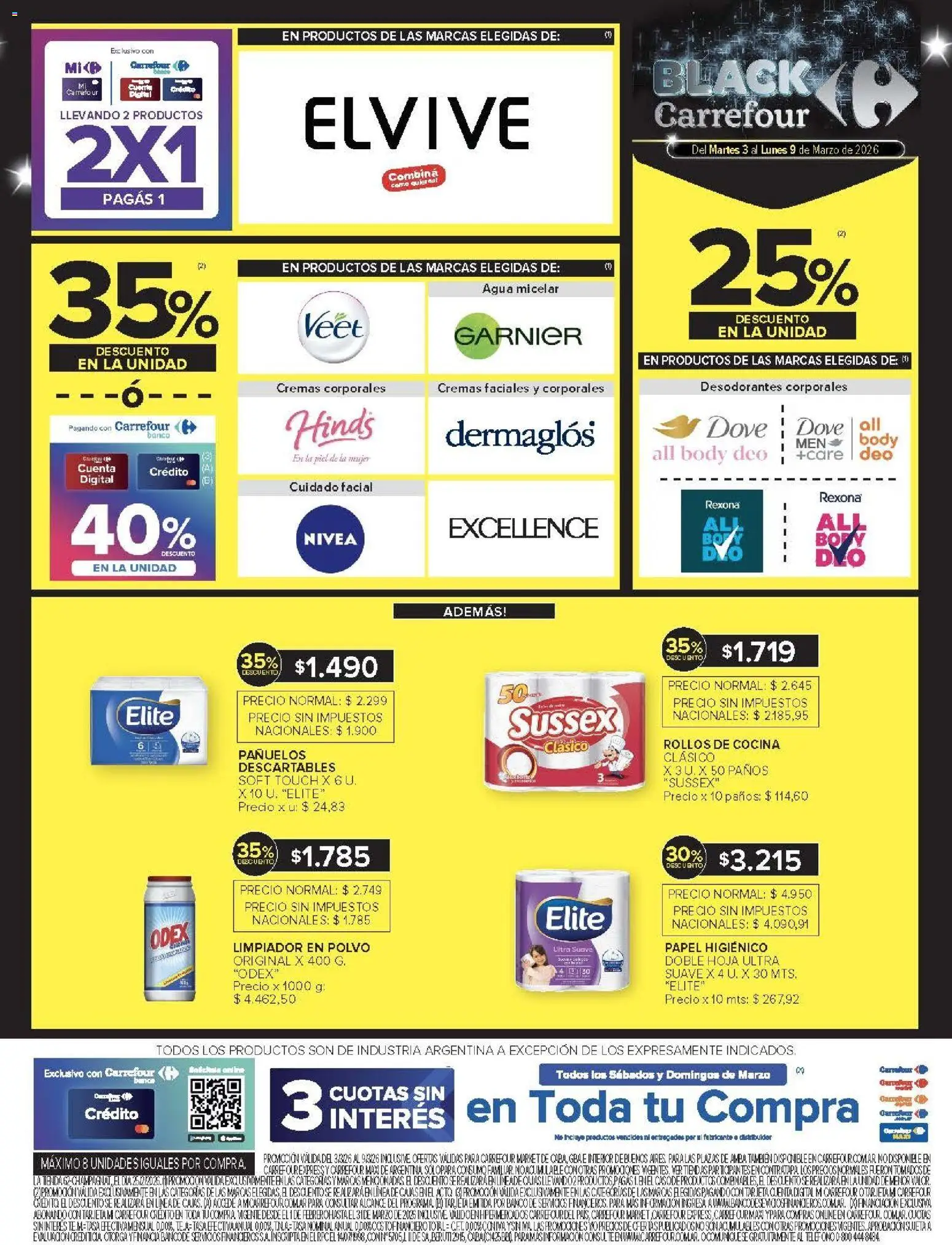 Carrefour Market catálogo │ válido desde el 03.03.2026 | Página: 12 | Productos: Body, Cocina, Banco, Limpiador