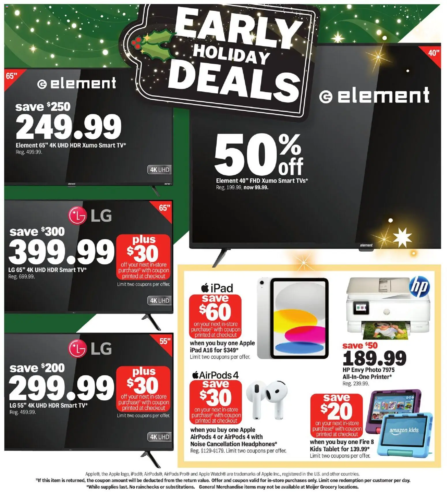 Meijer Halloween deals - valid from 29.10.2025 | Page: 10 | Products: Tablet, Ipad