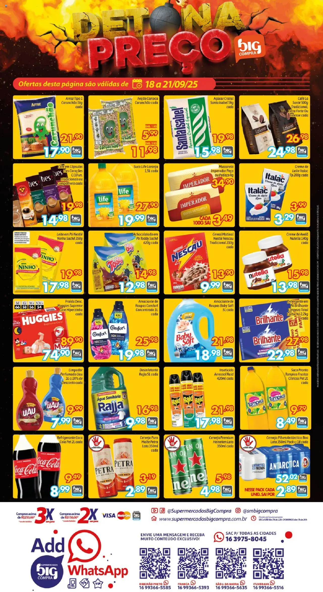 Big Compra Folheto - válido de 18.09.2025 | Página: 4 | Produtos: Cola, Heineken, Refrigerante, Avelã