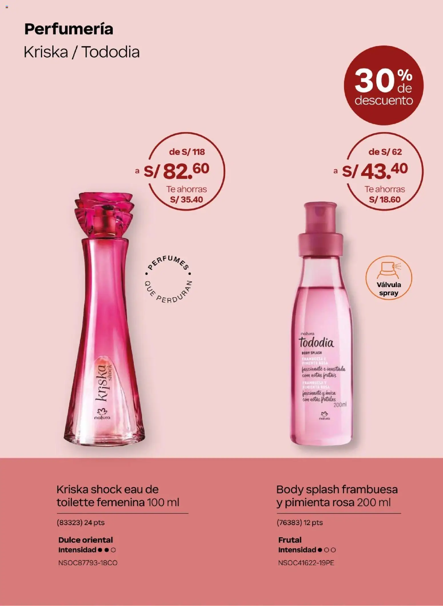 Catálogo Natura válido desde 31.03.2026 | Página: 34 | Productos: Té, Perfume