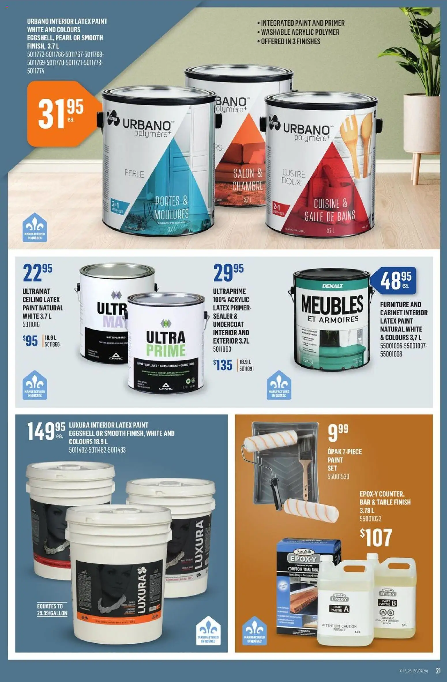 Canac flyer valid from 30.04.2026 | Page: 21 | Products: Table, Cabinet