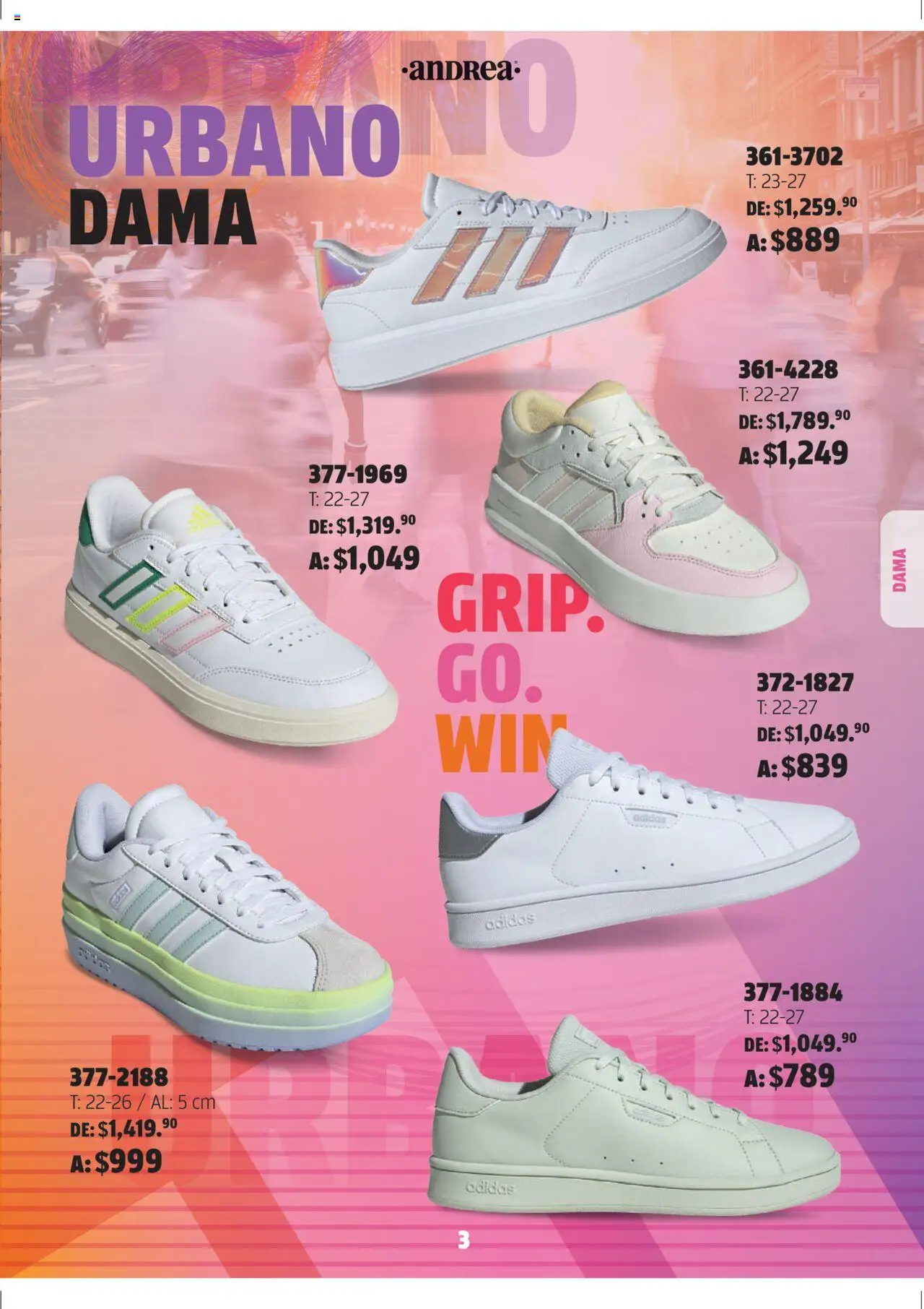 Nuevas ofertas de Andrea válidas en toda la República Mexicana desde el 03.08.2025. ¡Encuentra las mejores ofertas en Andrea - Catálogo Adidas Week! | Página: 3