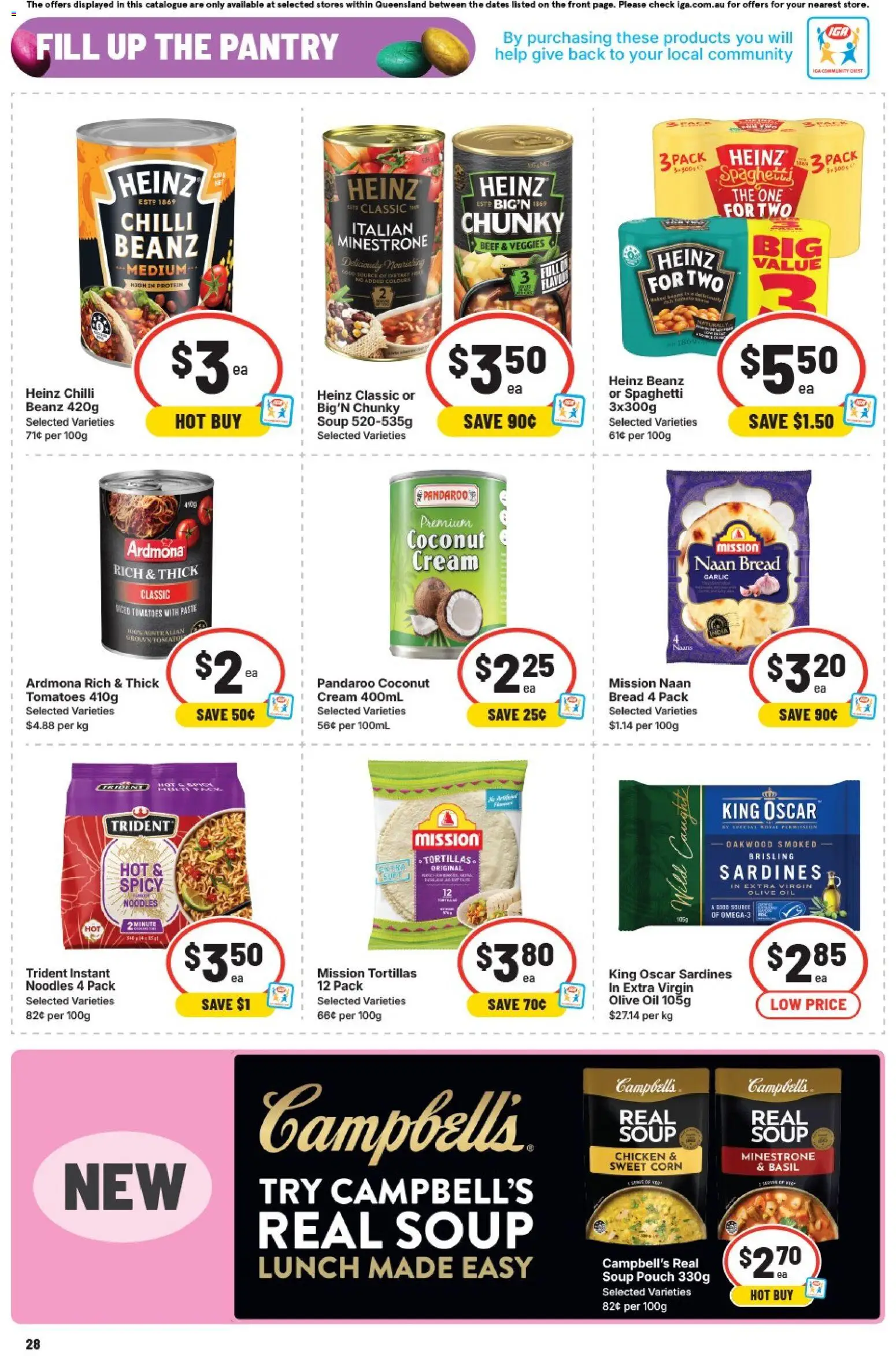 IGA catalogue - valid from 25.03.2026 | Page: 27 | Products: Tomatoes, Beef, Cream, Tortillas