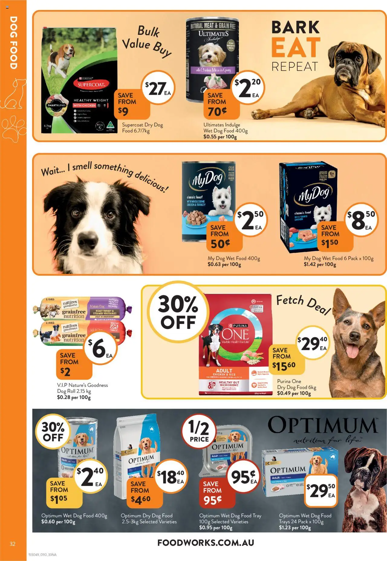 Foodworks catalogue - valid from 01.10.2025 | Page: 32 | Products: Rice, Meat, Dog food, Vegetables