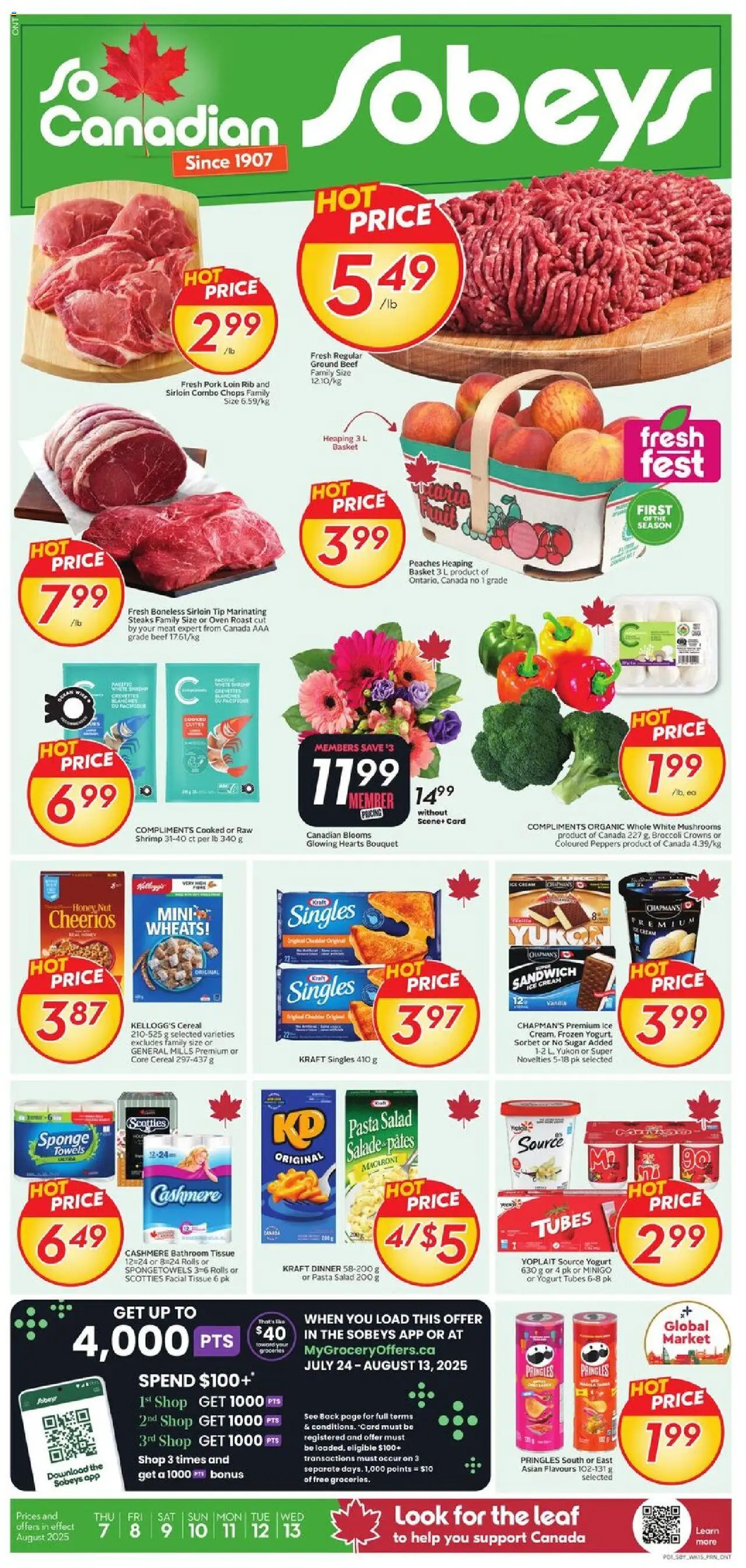 Sobeys flyer valid from 07.08.2025 | Page: 1