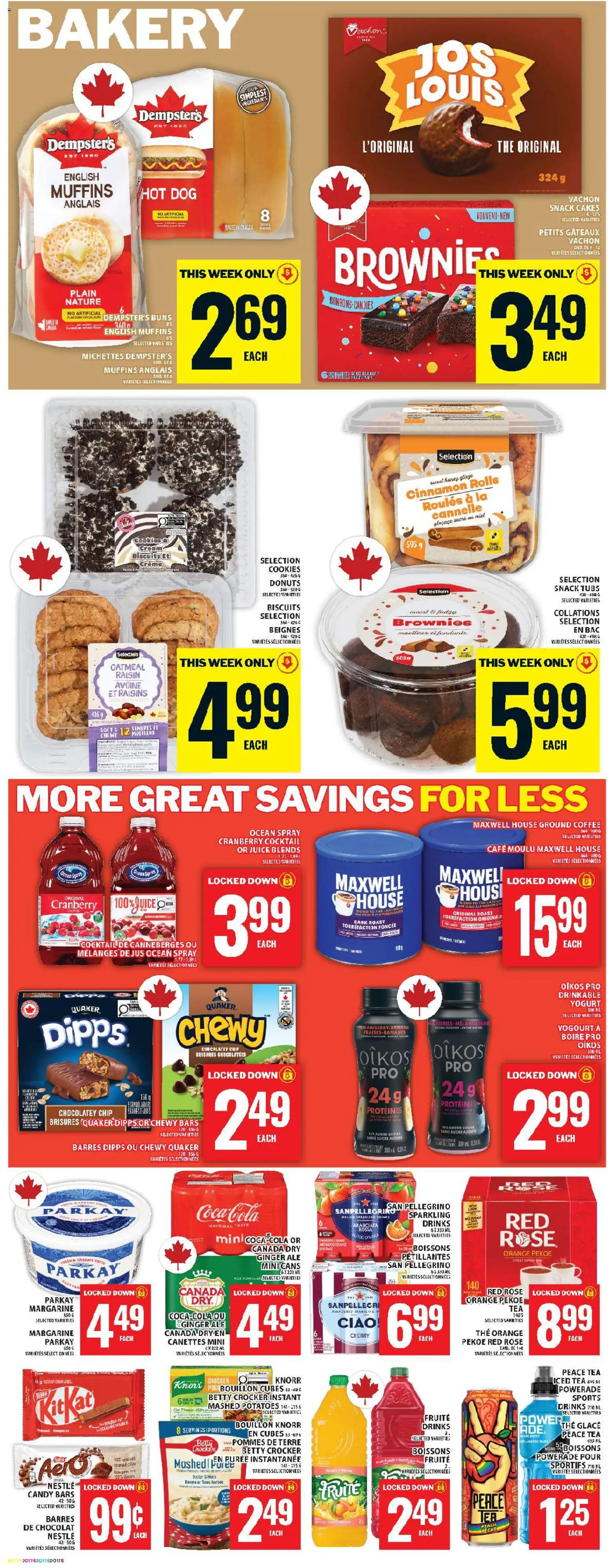 Food Basics flyer valid from 19.03.2026 | Page: 8 | Products: Tea, Potatoes, Yogurt, Juice