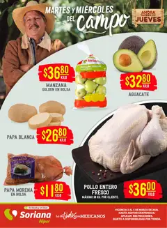 Vista previa de Soriana Martes y Miércoles del Campo Híper: Tamaulipas (excepto Cd. Victoria y Tampico), nuevo folleto de la tienda, válido en México a partir del 03.03.2026