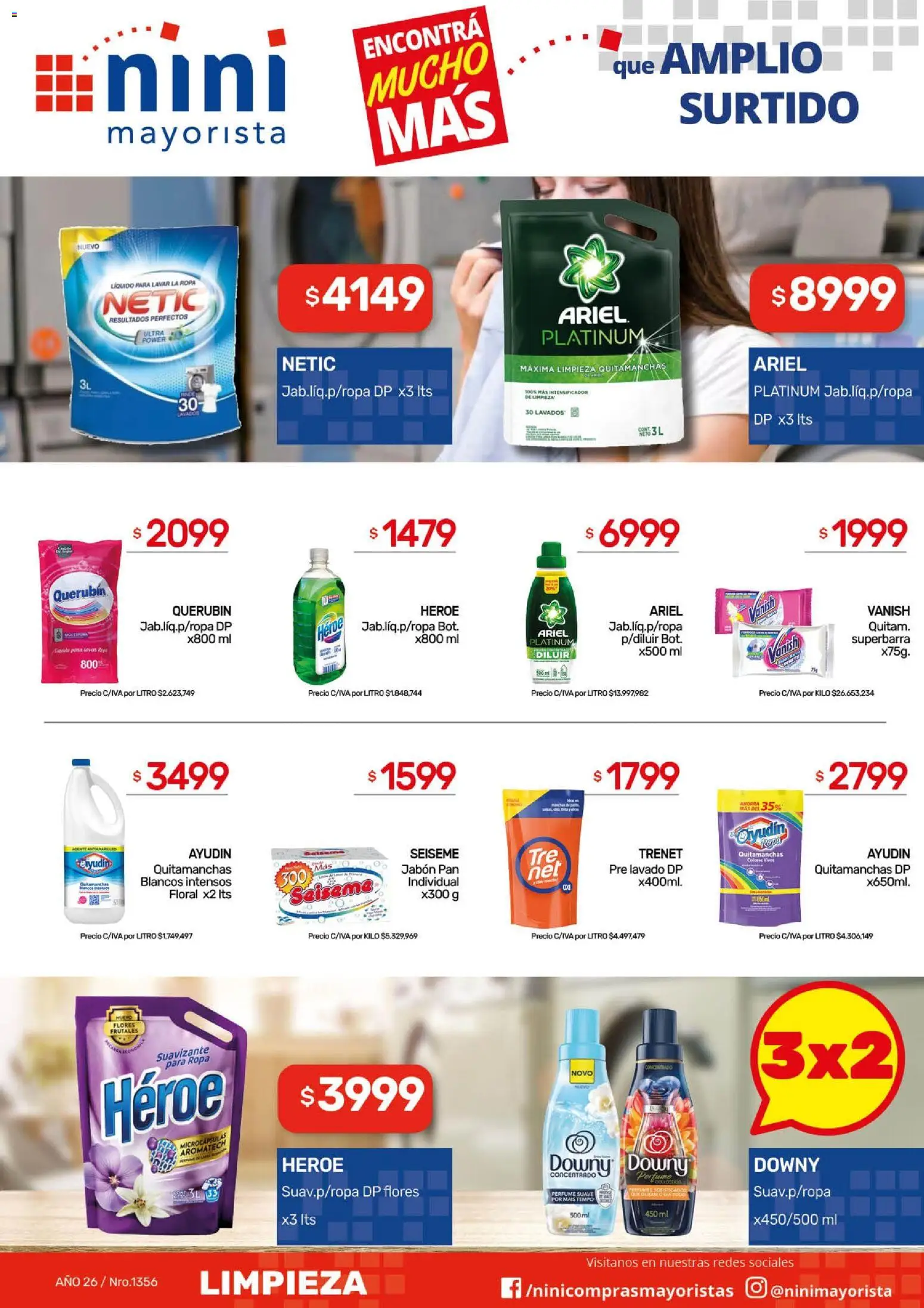 NINI Mayorista ofertas │ válido desde el 20.04.2026 | Página: 8 | Productos: Jabón, Quitamanchas, Huevo, Pan