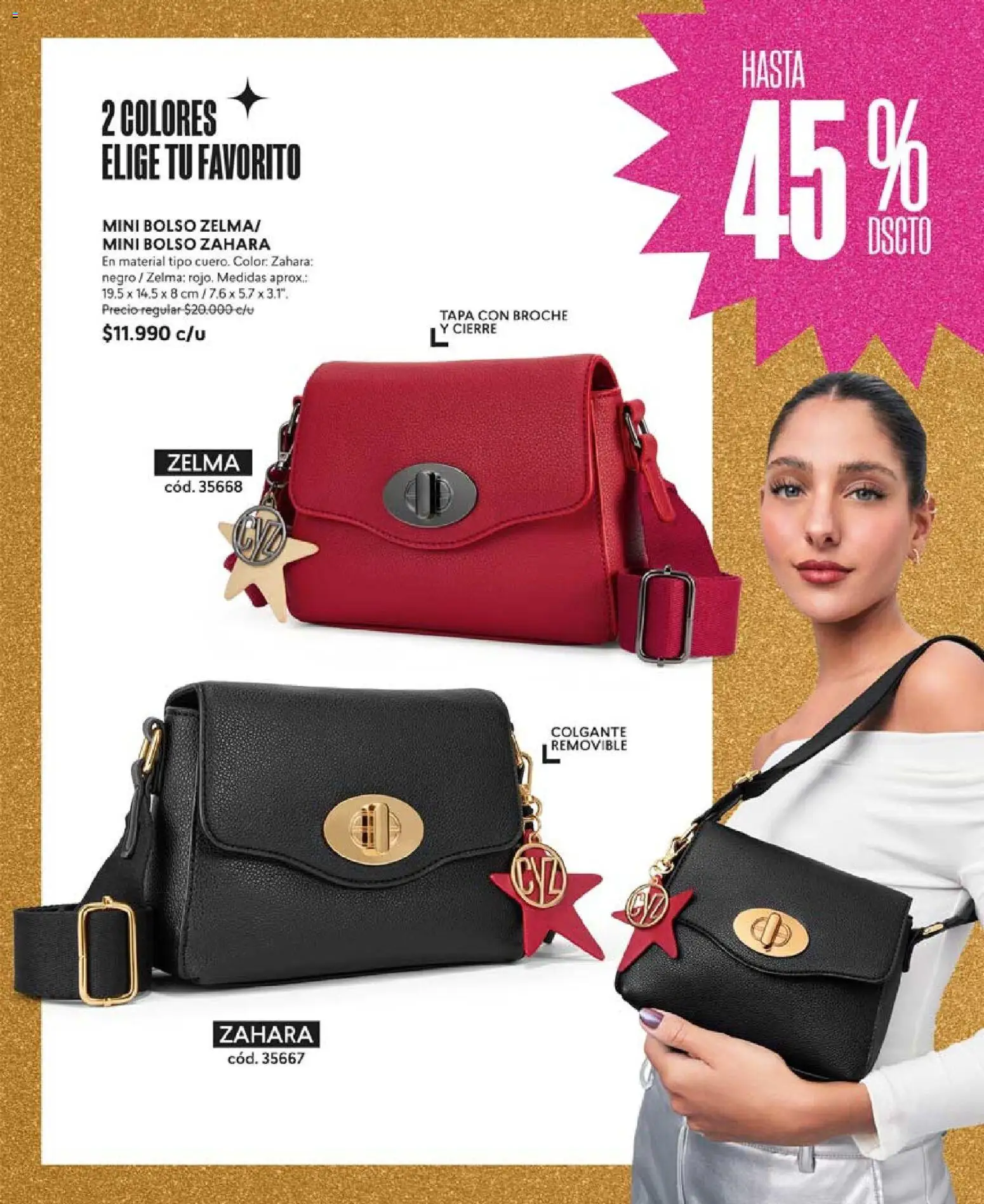 Catálogo CyZone Campaña 18 │ válido desde el 01.12.2025 | Página: 81 | Productos: Broche, Bolso