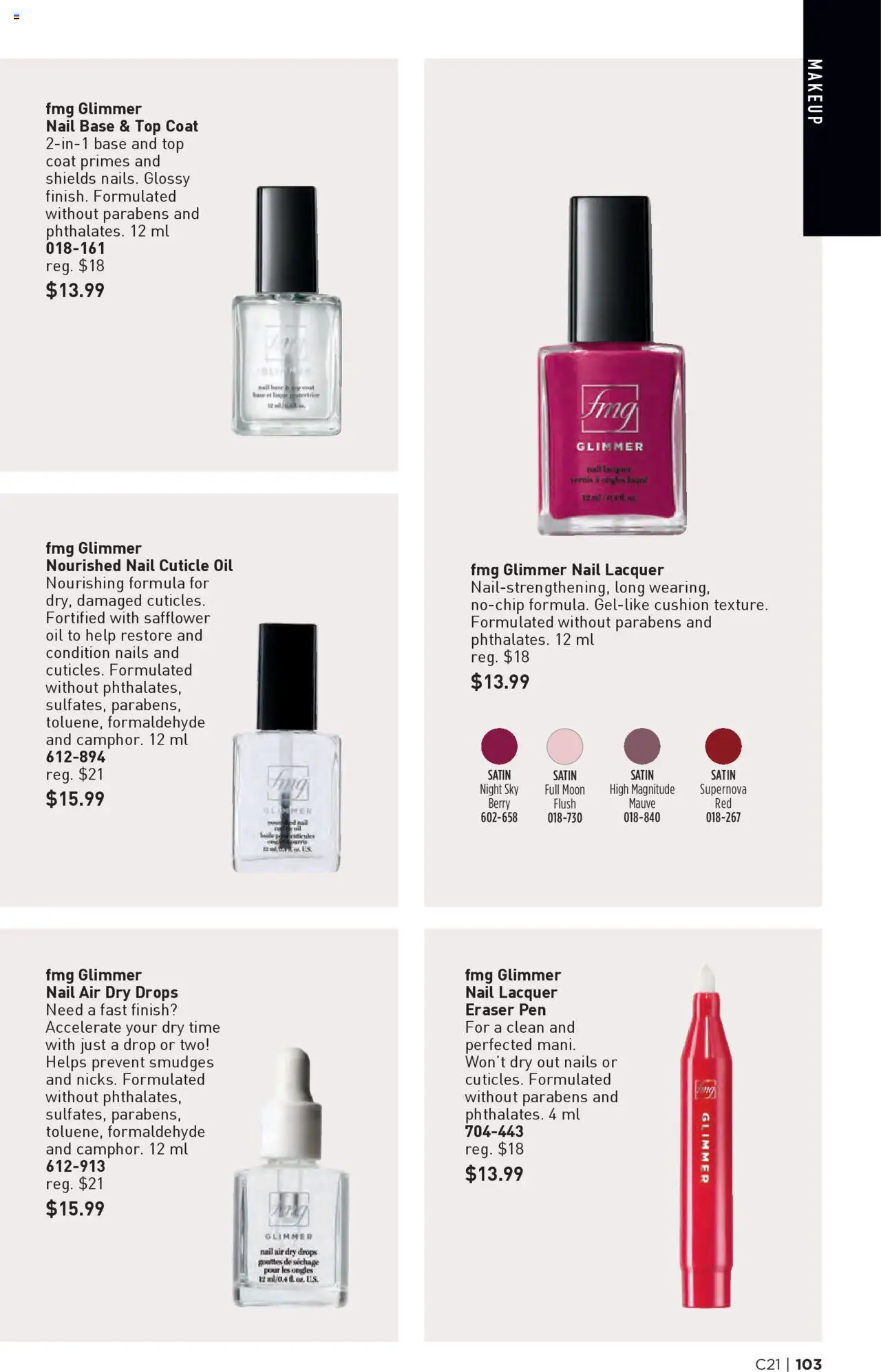Avon flyer valid from 09.10.2025 | Page: 103 | Products: Nail polish, Oil, Coat