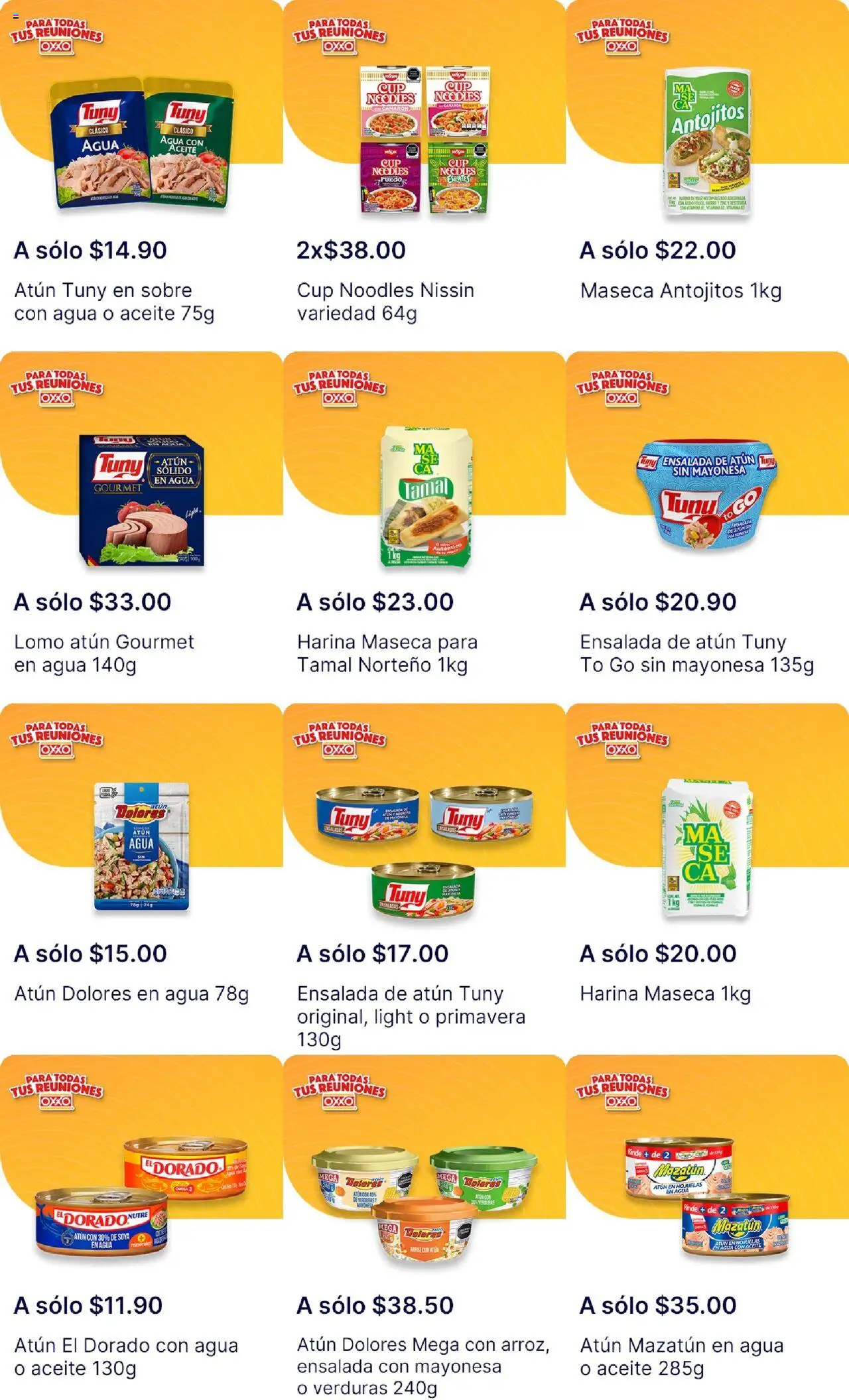 Nuevas ofertas de OXXO válidas en toda la República Mexicana desde el 26.09.2025. ¡Encuentra las mejores ofertas en OXXO - Folleto! | Página: 2 | Productos: Atún, Aceite, Hojuelas, Ensalada