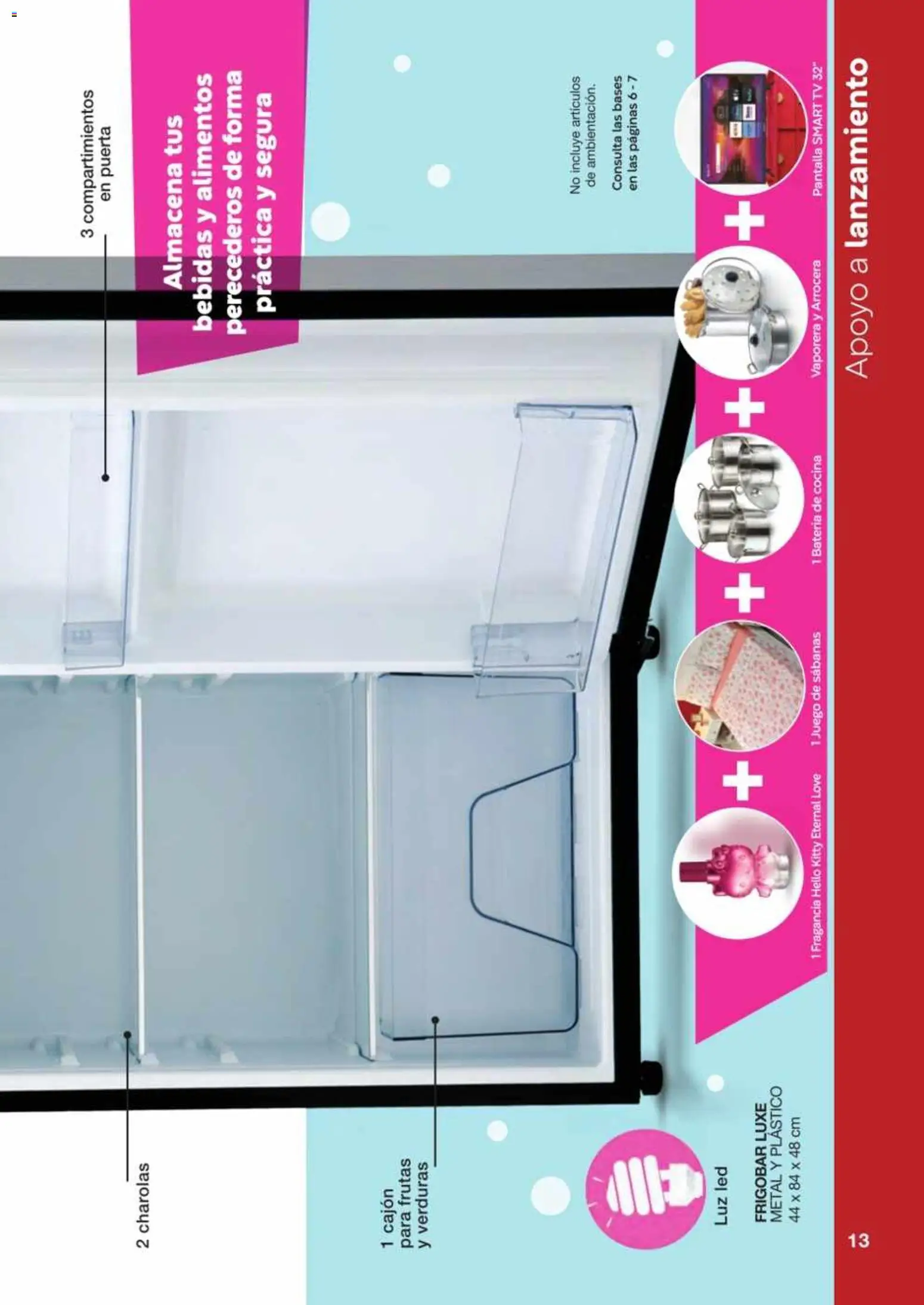 Nuevas ofertas de Fuller válidas en toda la República Mexicana desde el 12.11.2025. ¡Encuentra las mejores ofertas en Fuller Revista Gana Más C16! | Página: 13 | Productos: Frigobar, Cocina, Sabanas, Fragancia