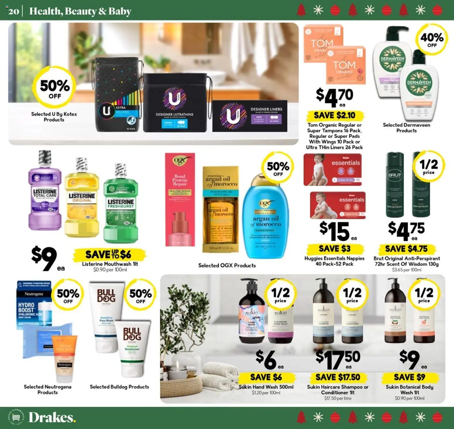 Drakes catalogue - valid from 26.11.2025 | Page: 21 | Products: Conditioner, Moisturiser, Mouthwash, Tampons