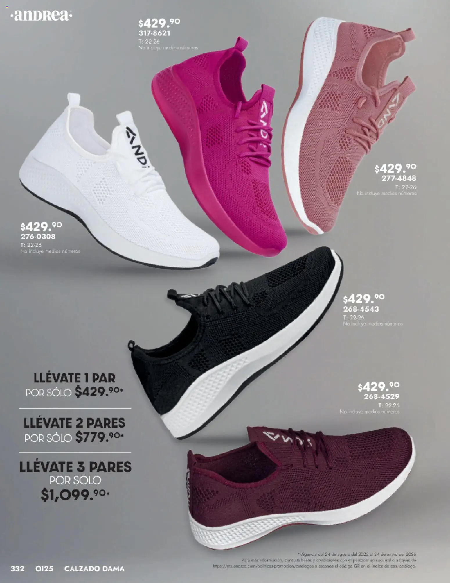 Nuevas ofertas de Andrea válidas en toda la República Mexicana desde el 24.08.2025. ¡Encuentra las mejores ofertas en Andrea - Catálogo Calzado Dama! | Página: 332