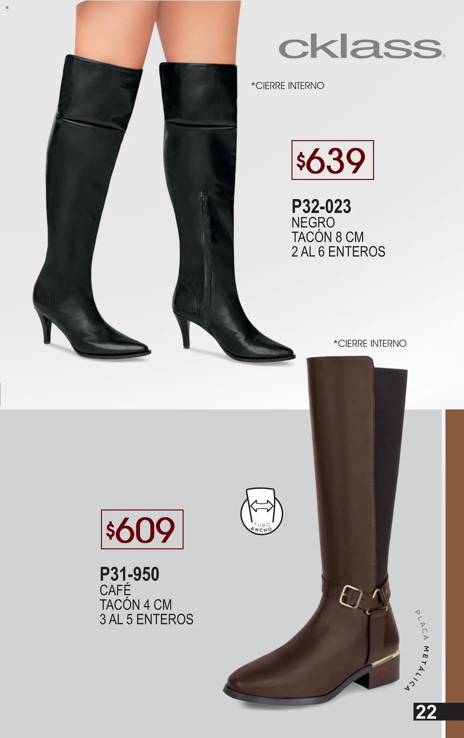 Nuevas ofertas de Cklass válidas en toda la República Mexicana desde el 02.01.2026. ¡Encuentra las mejores ofertas en Cklass catálogo Especial Botas y Botines! | Página: 23 | Productos: Café