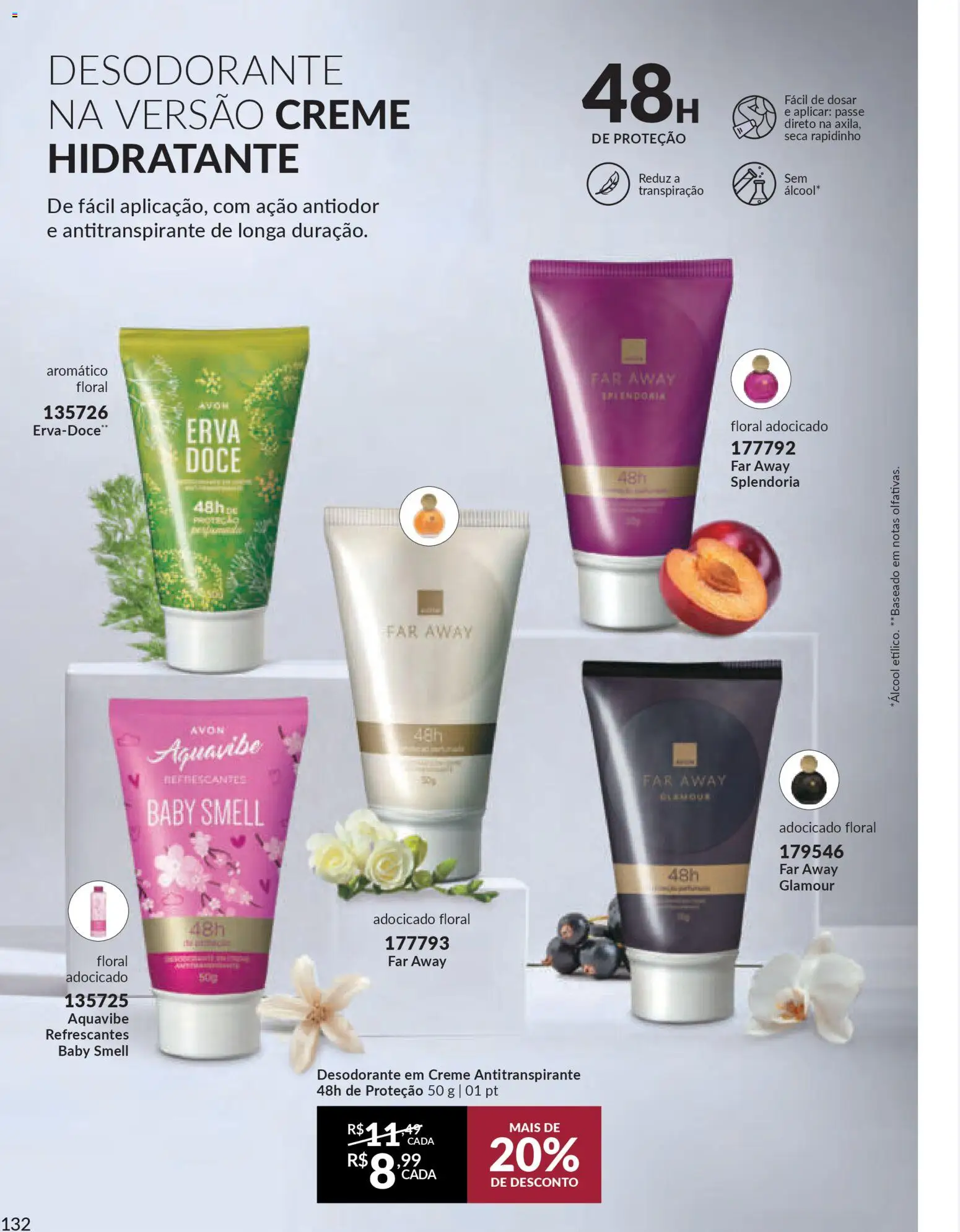 Avon Folheto - válido de 18.02.2026 | Página: 132 | Produtos: Desodorante, Creme